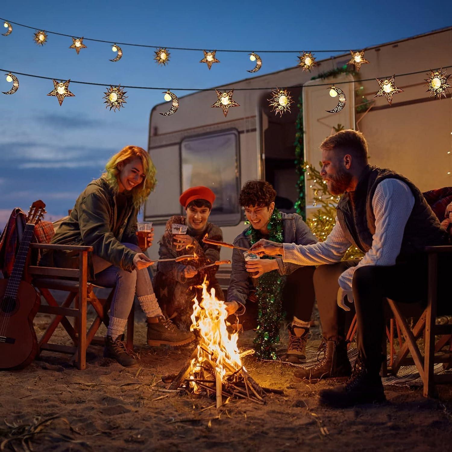 Luces de Cadena Solares Beautyard 4m Estrella Luna Sol LED