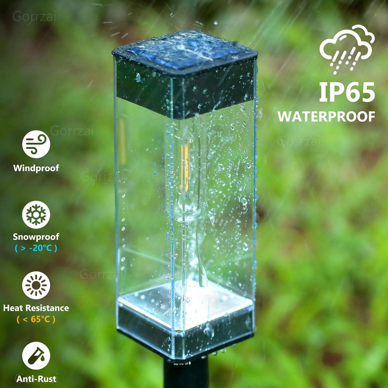 Luces de Camino Solares Gorrzai Paquete de 8 LED Impermeables