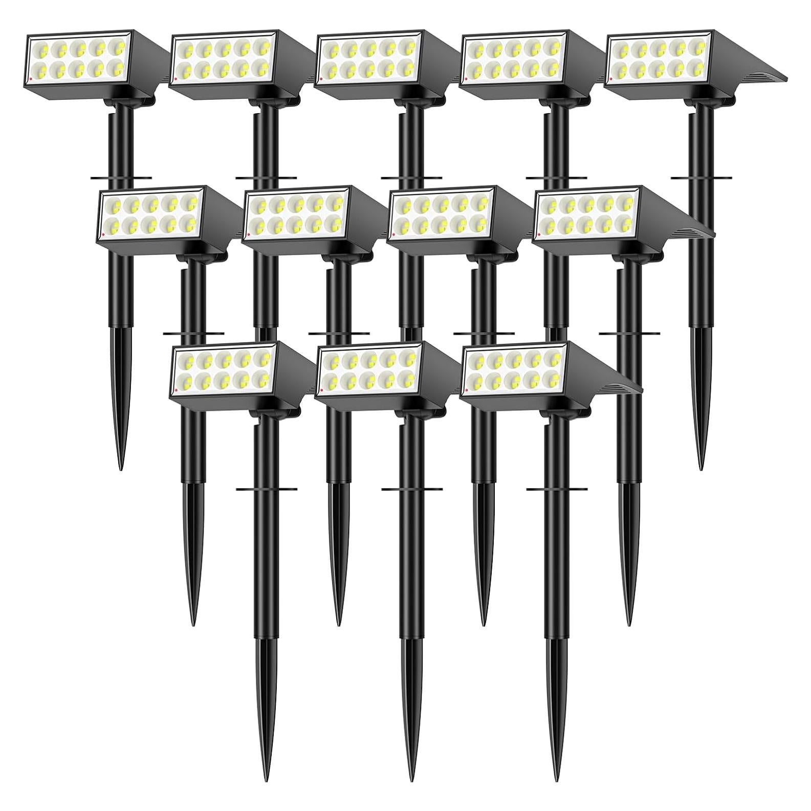 Luces Solares Exteriores WENATY 12 Paquete 4 Modos IP65