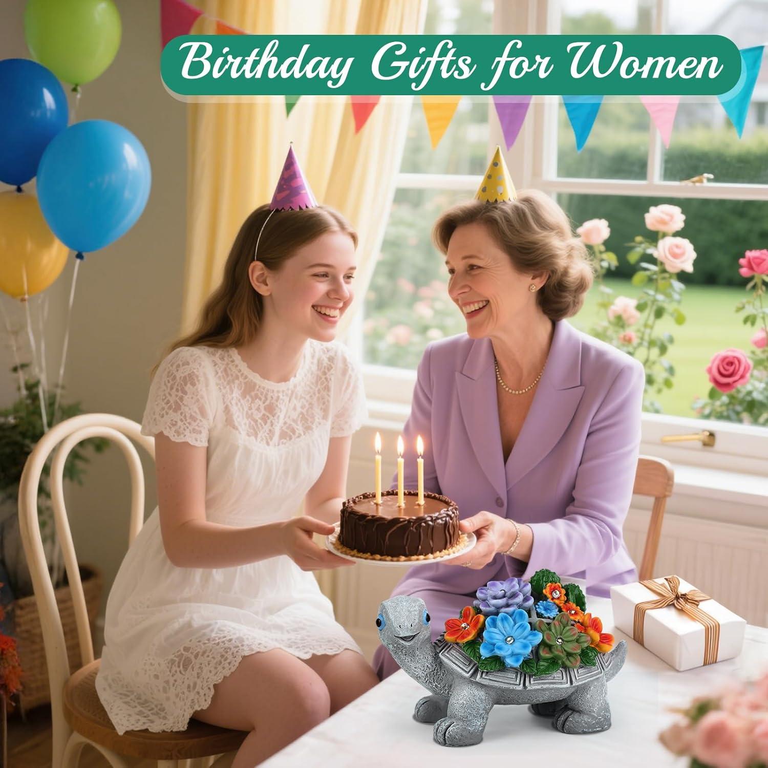 Estatua de Tortuga Solar Linkax para Jardín 19.1cm