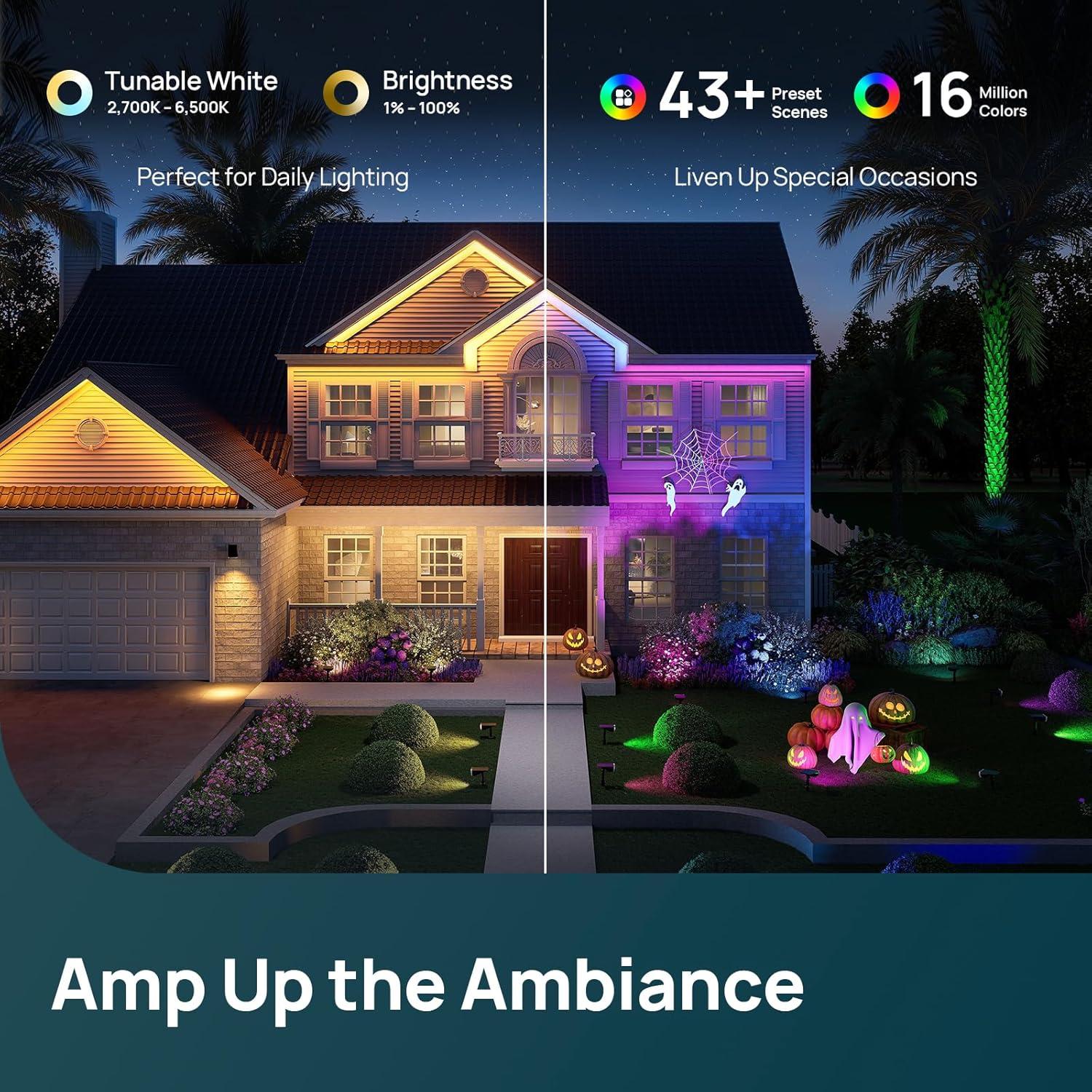 Focos Solares Inteligentes Linkind SL5C Multicolor 2 Paquete