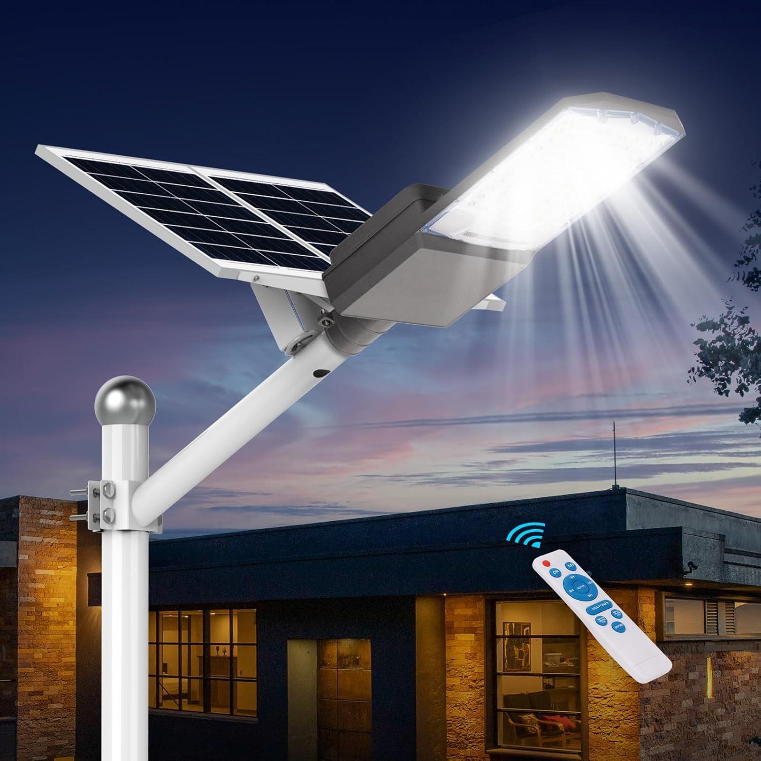 Luz Solar de Calle LANGY 5000W 2PACK IP67 500000LM