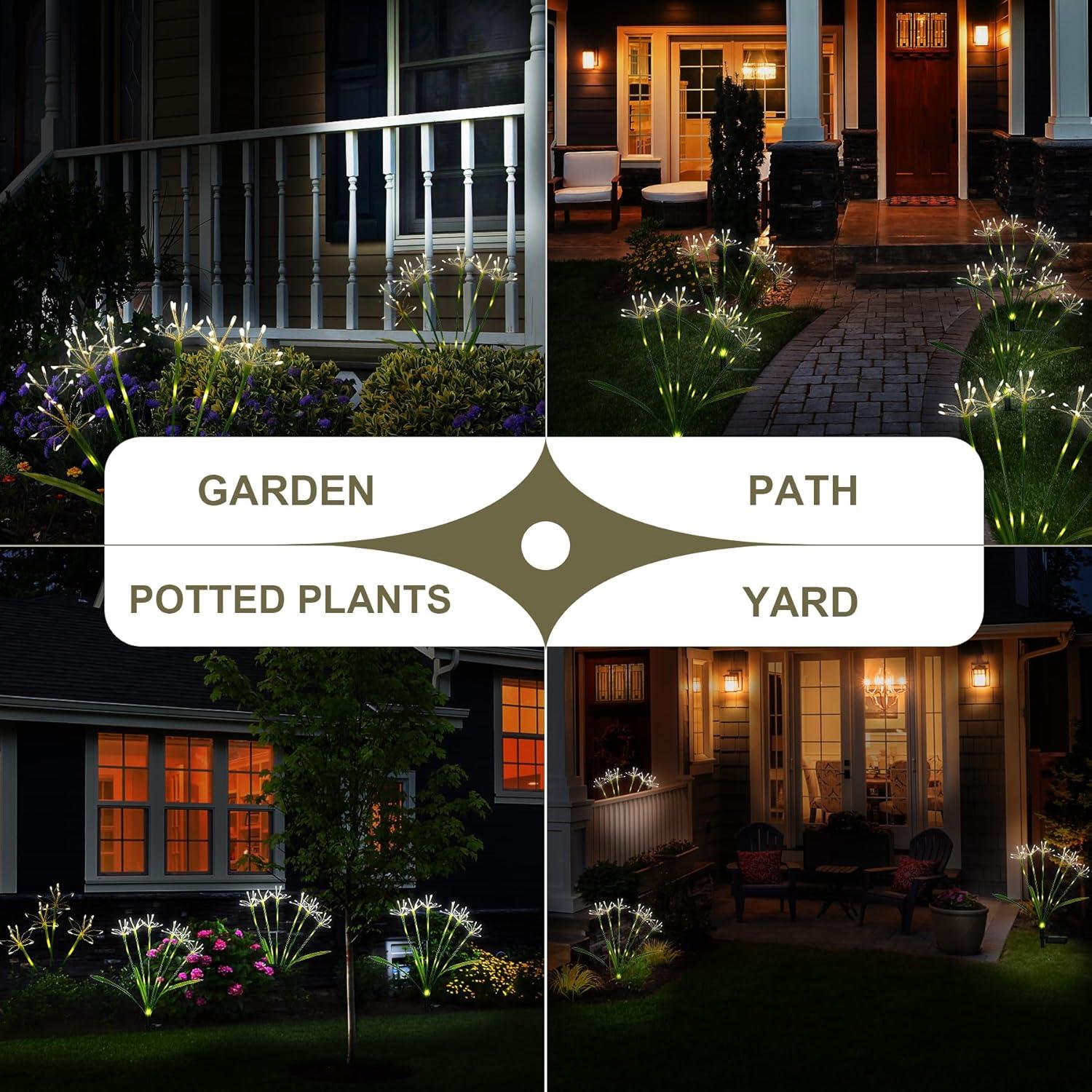 Luces de Jardín Solares Quanzhou - Paquete de 2, IP65, 2 Modos