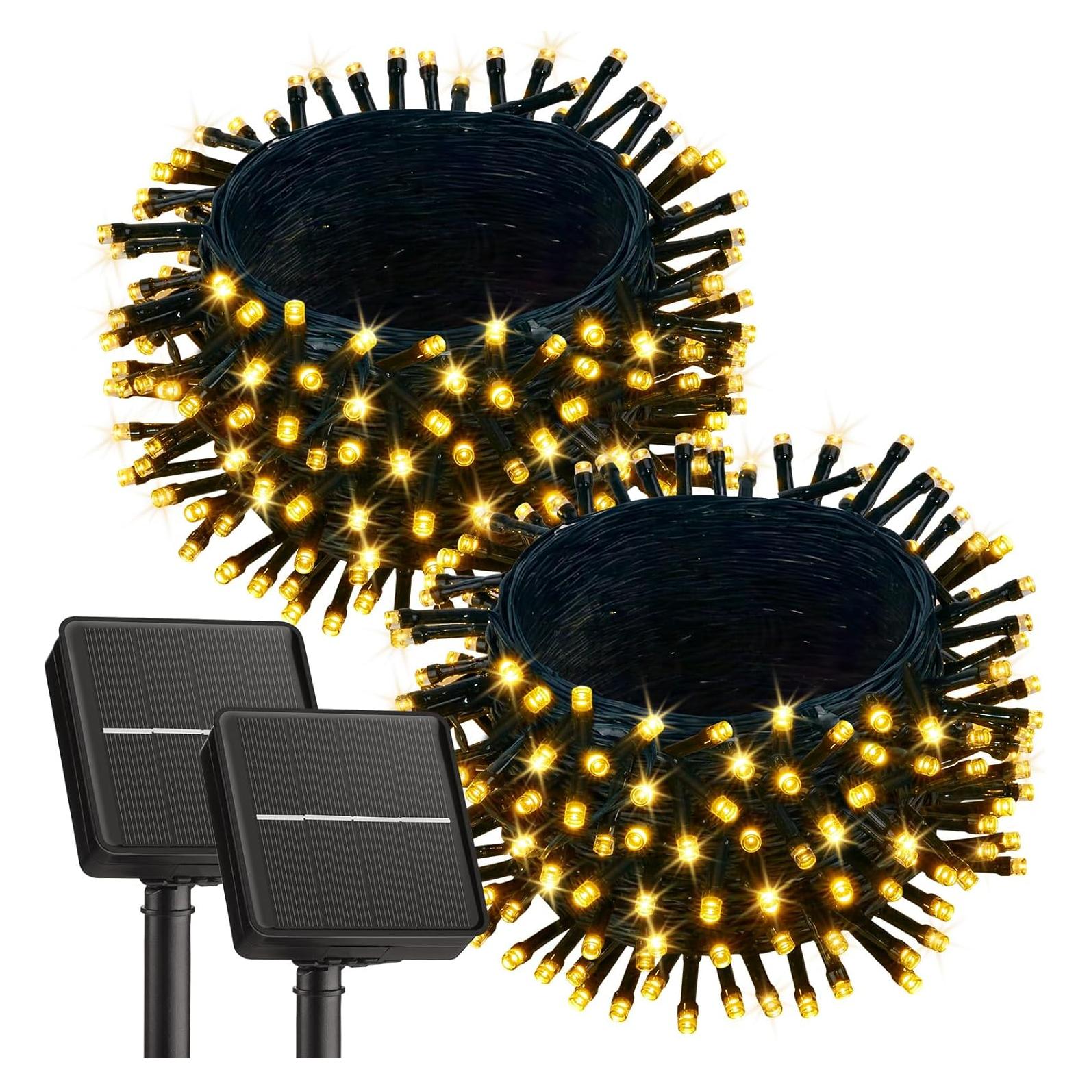 Luces de Cadena Solares Brightown 28m 240 LED IP65 Exterior