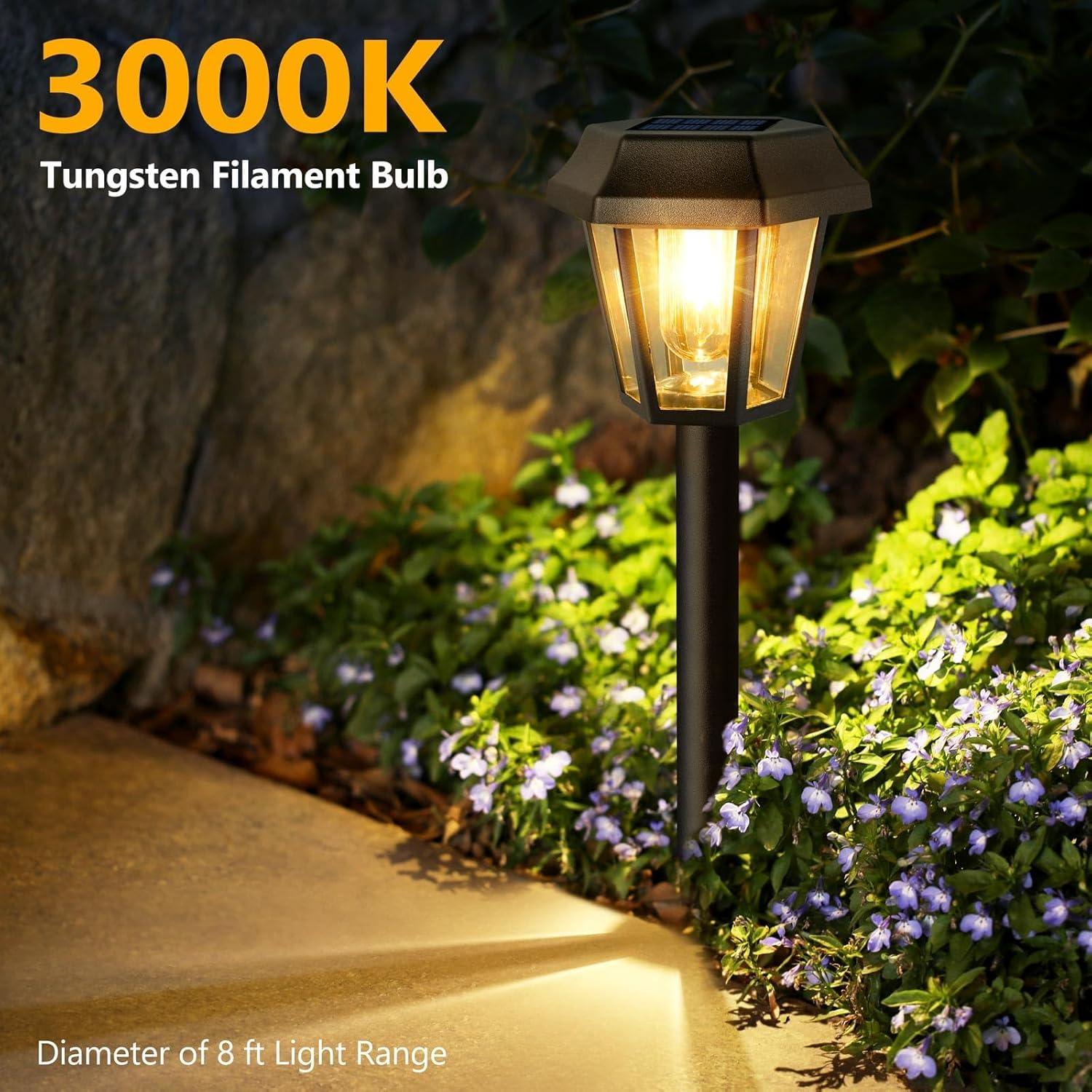 Luces Solares Exteriores Blansong 8 Unidades 3000K Impermeables