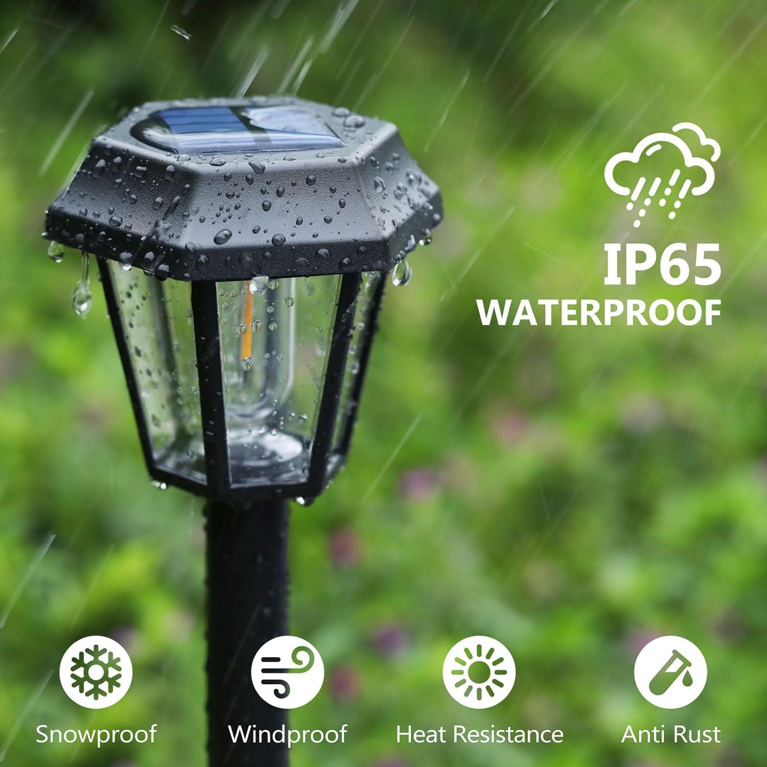 Luces Solares Exteriores Blansong 8 Unidades 3000K Impermeables