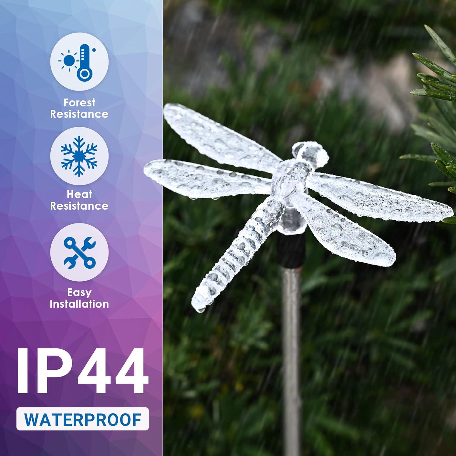 Luces de Jardín Solares SOLPEX, 6 Estacas LED Multicolor