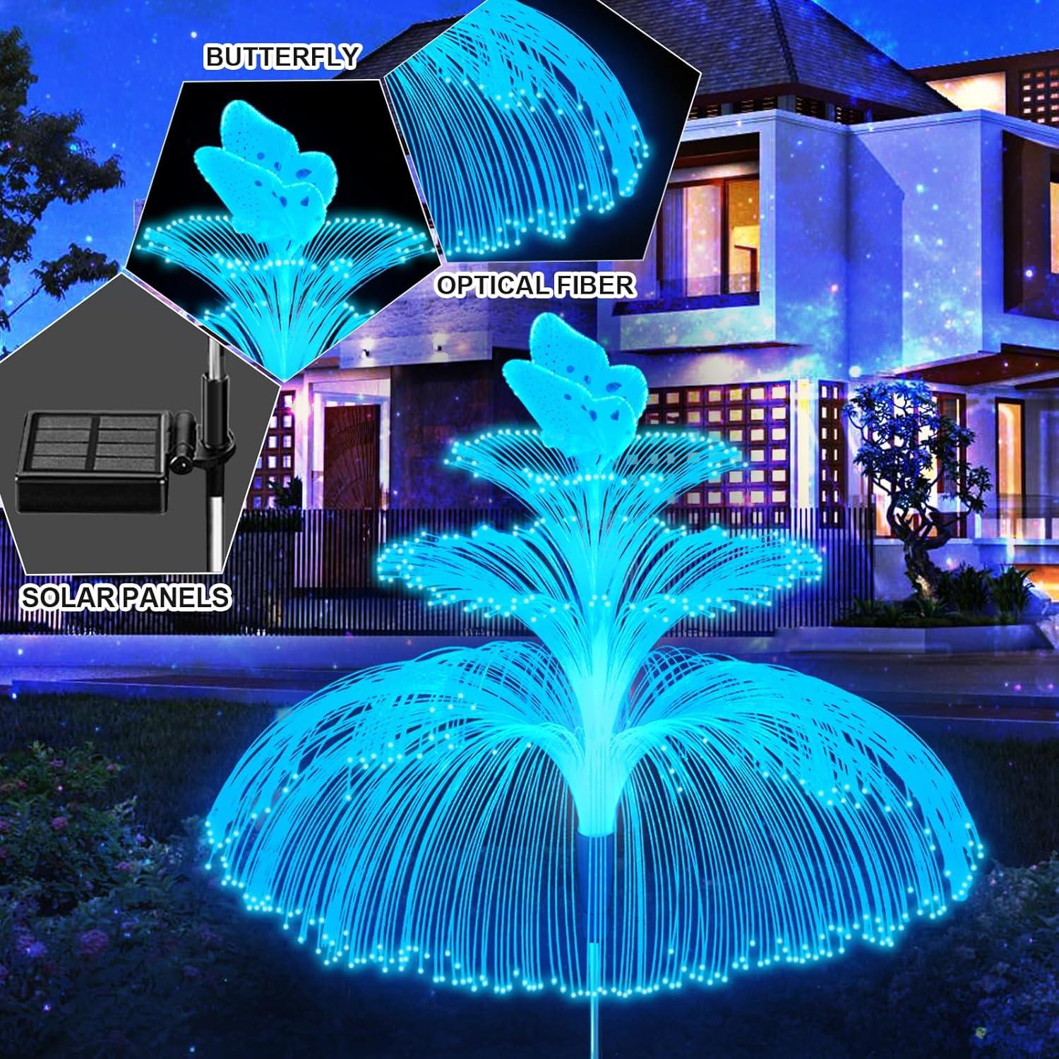 Luces de Jardín Solares WEITEXS 3 Piezas Multicolor IP65