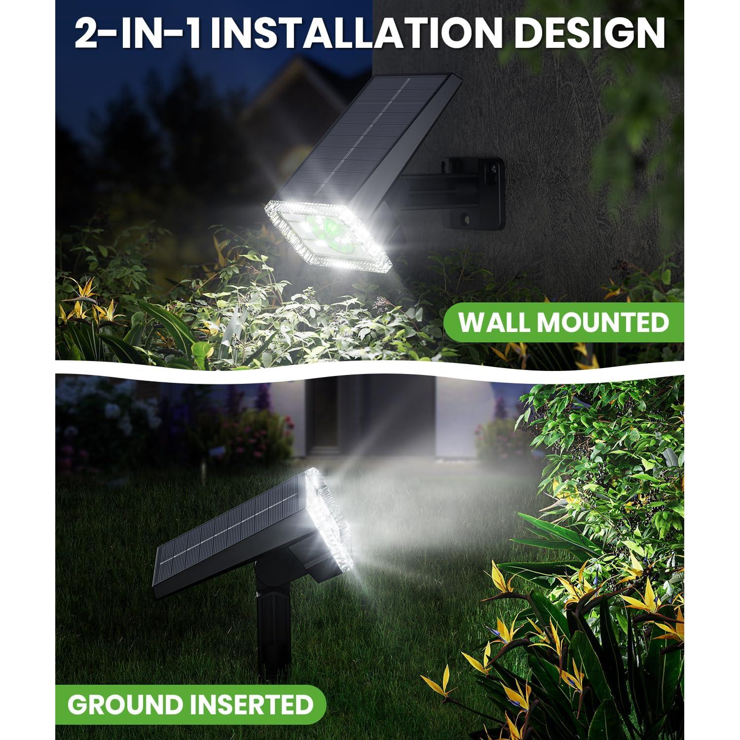 Luces Solares Spot BITPOTT 58 LED IP67 2 Paquete Exterior