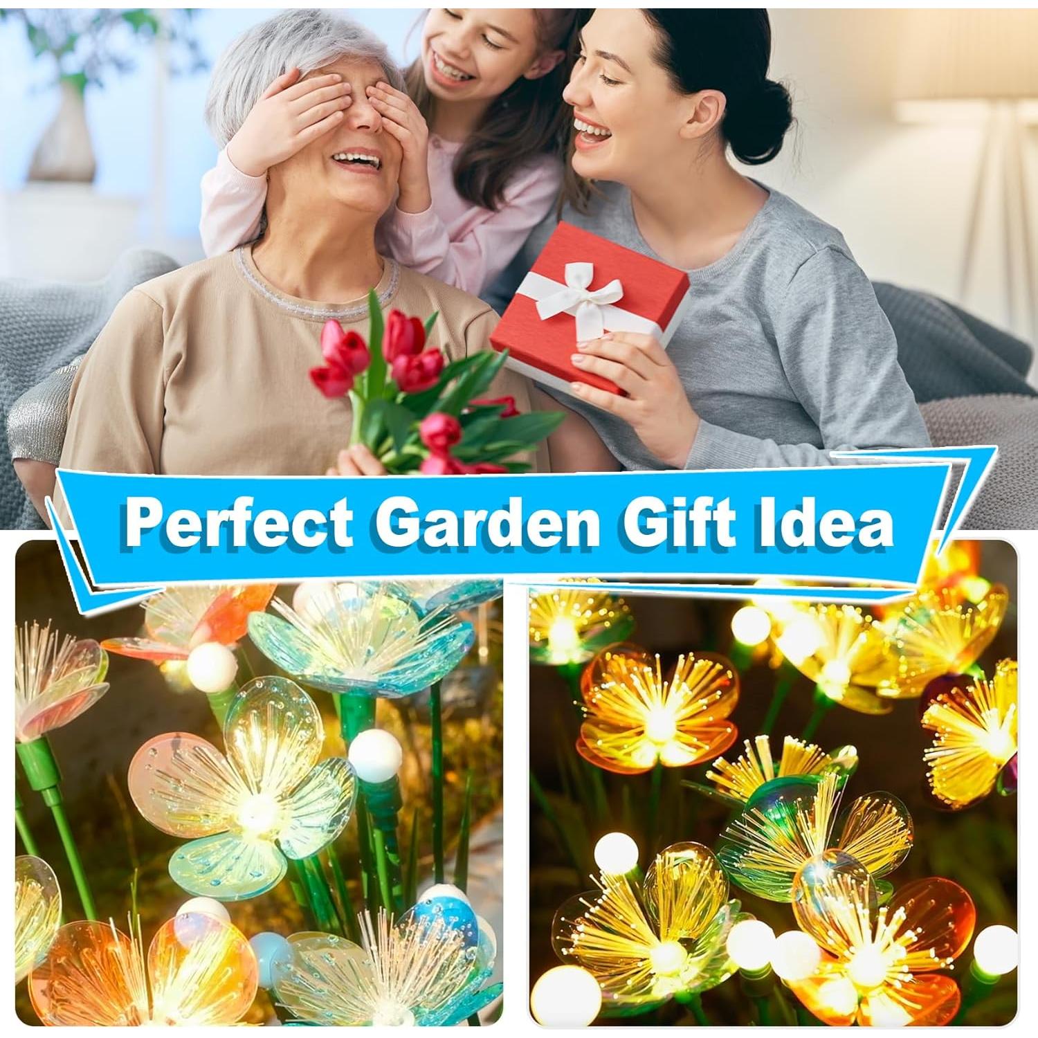 Luces de Jardín Solar DooYard SwayingFlower 2pack IP65