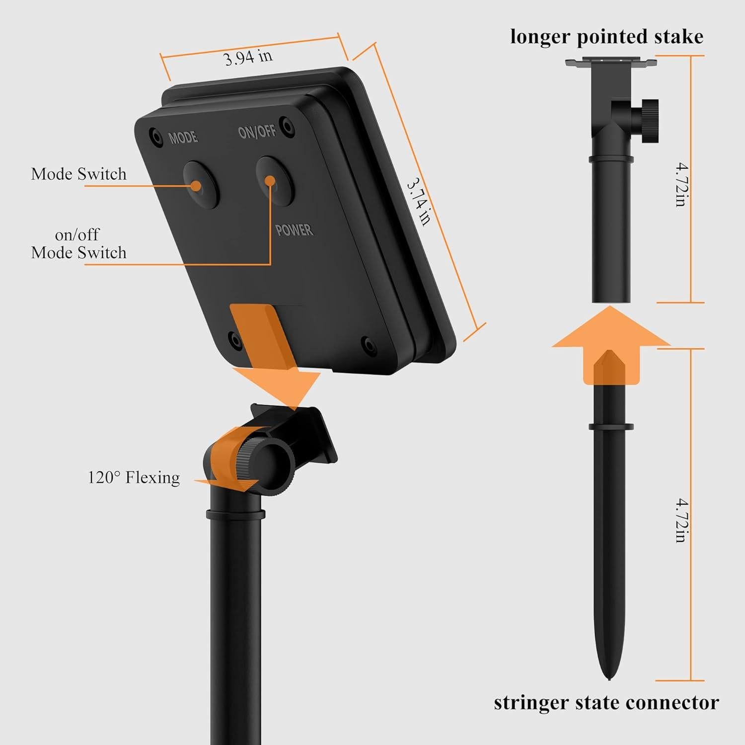 Paquete de 2 Luces de Cadena Solares Selarlyt 22m 200 LED IP65