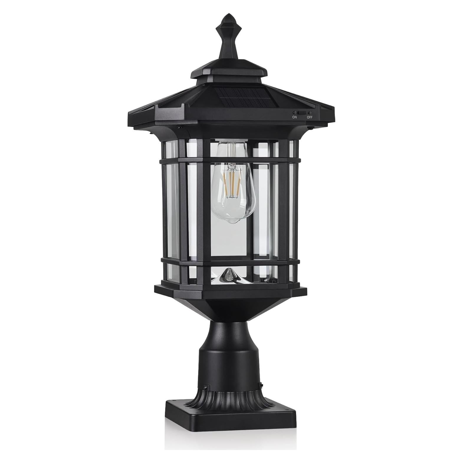 Lámpara Solar de Poste Kemeco ST4338Q LED 160 Lúmenes