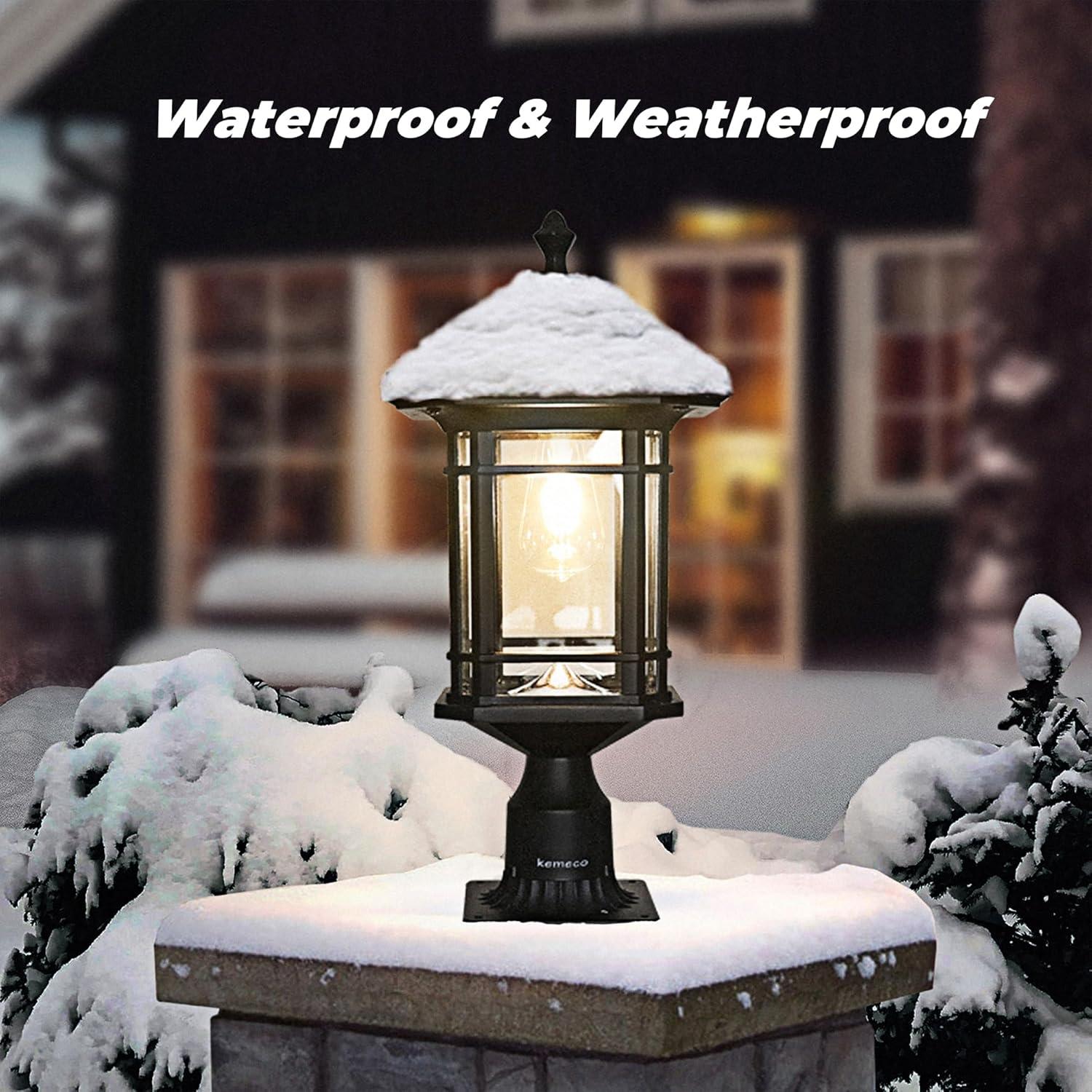 Lámpara Solar de Poste Kemeco ST4338Q LED 160 Lúmenes