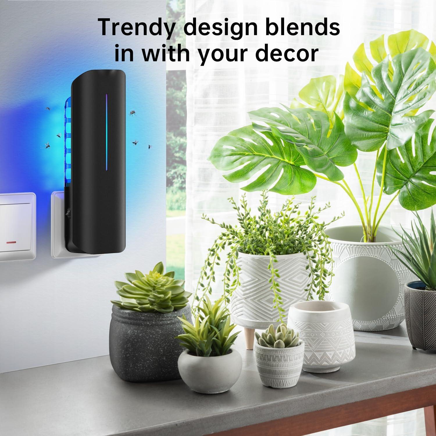 Trampa de Insectos Voladores BURLAN 9W con Luz UV y 10 Recargas