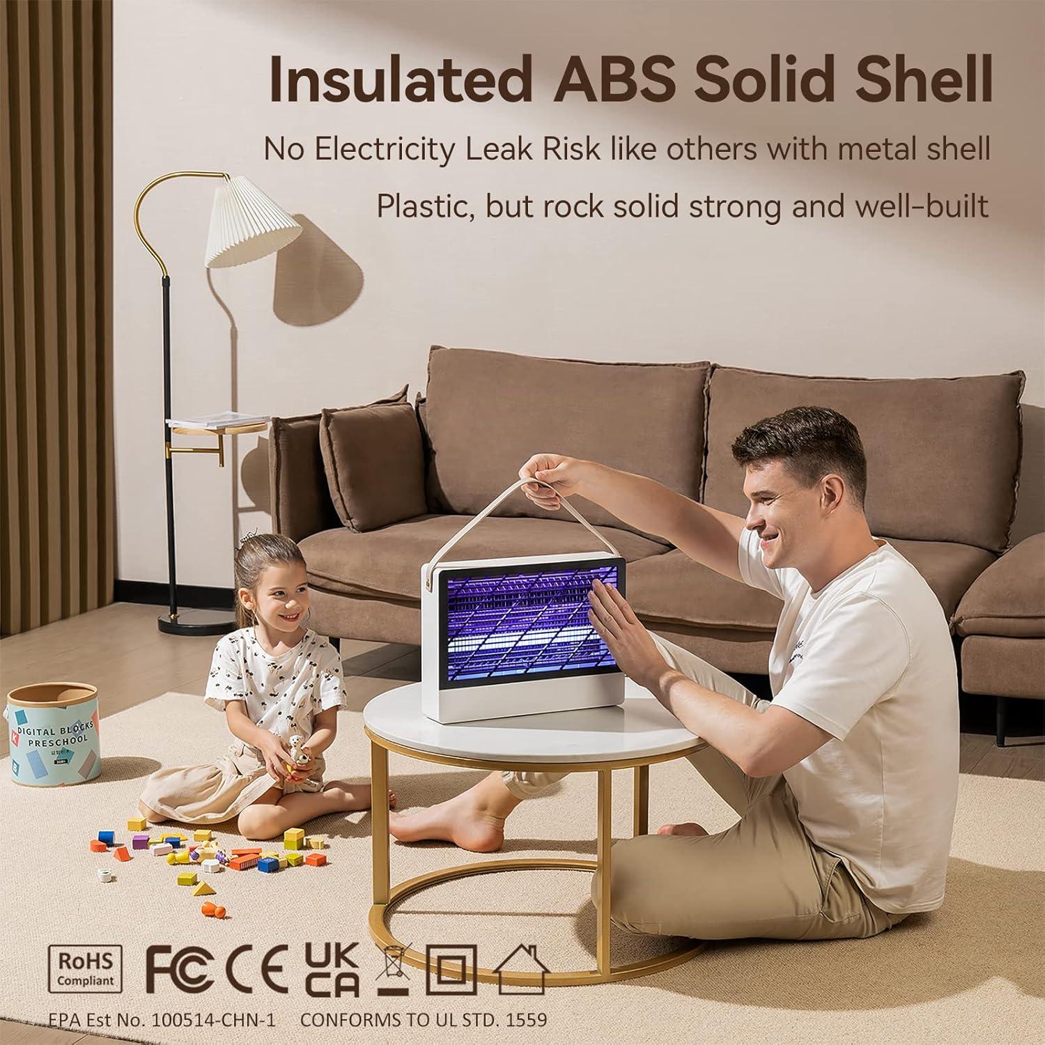 Trampa eléctrica para insectos GeckoMan BUGZILLA2202 20W con 2 bombillas