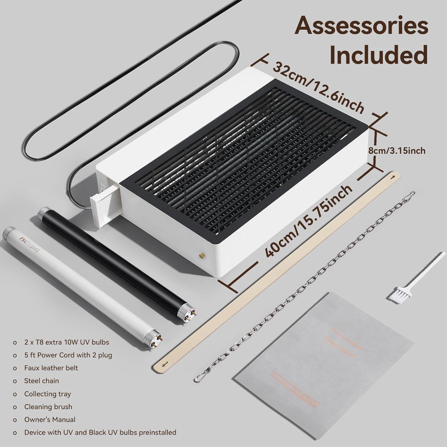 Trampa eléctrica para insectos GeckoMan BUGZILLA2202 20W con 2 bombillas