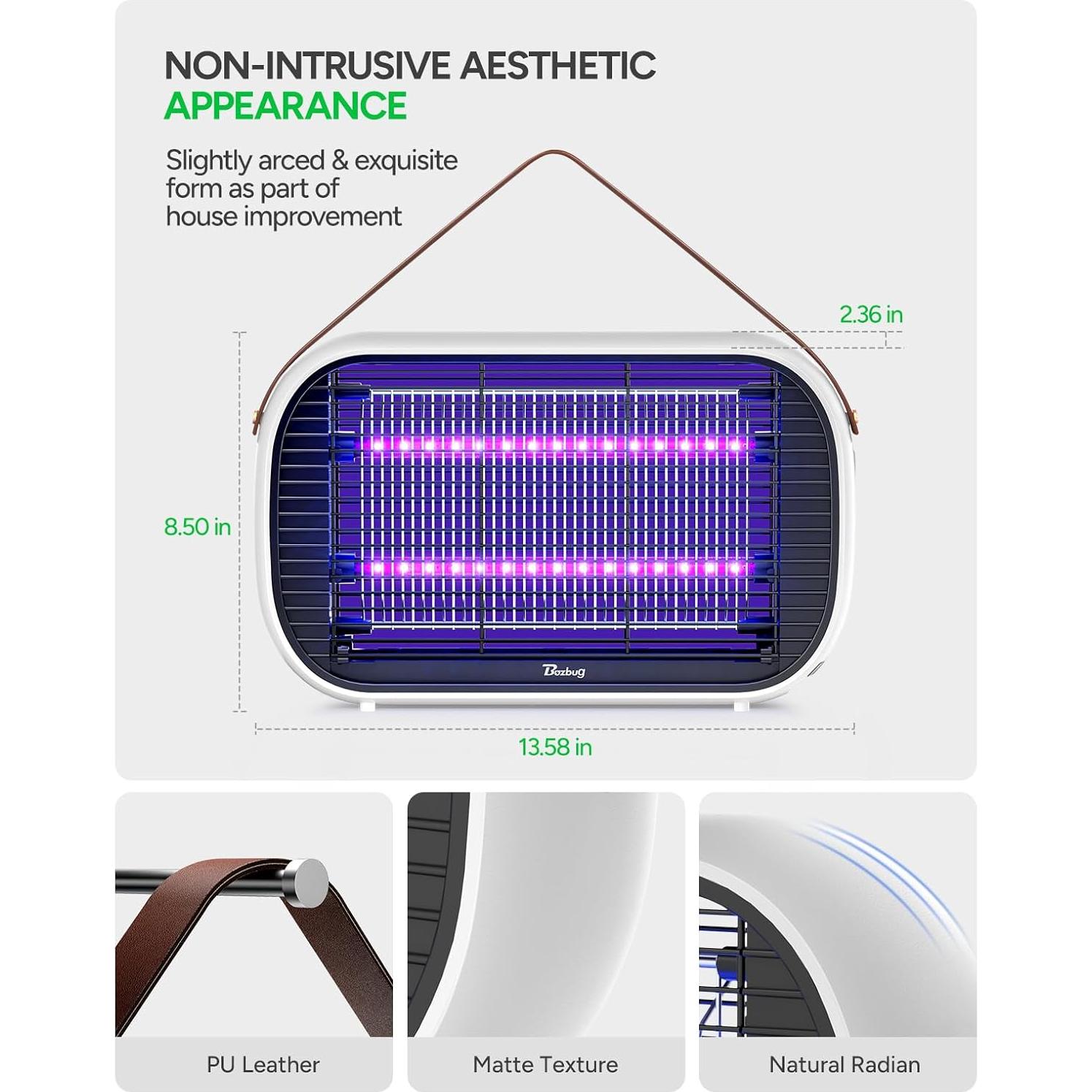 Zapper de Insectos LED Buzbug MA015B 10 Años de Vida 195 m²