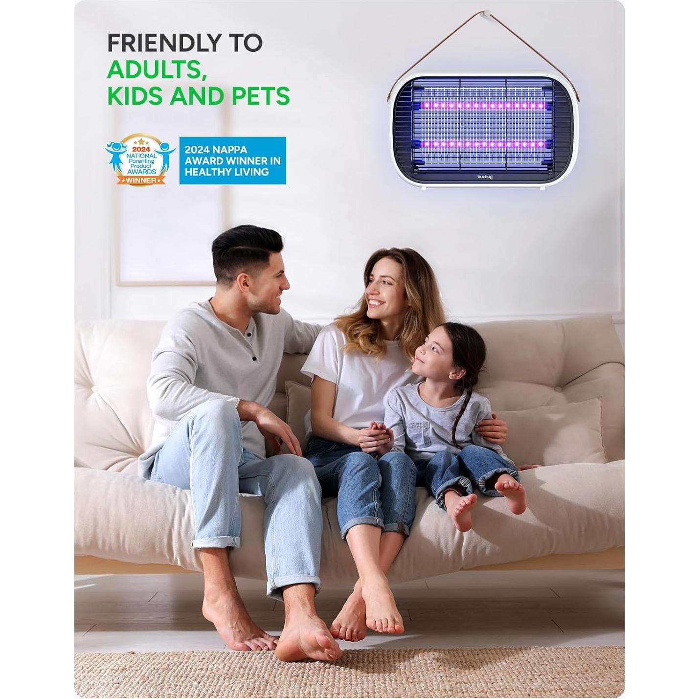 Zapper de Insectos LED Buzbug MA015B 10 Años de Vida 195 m²