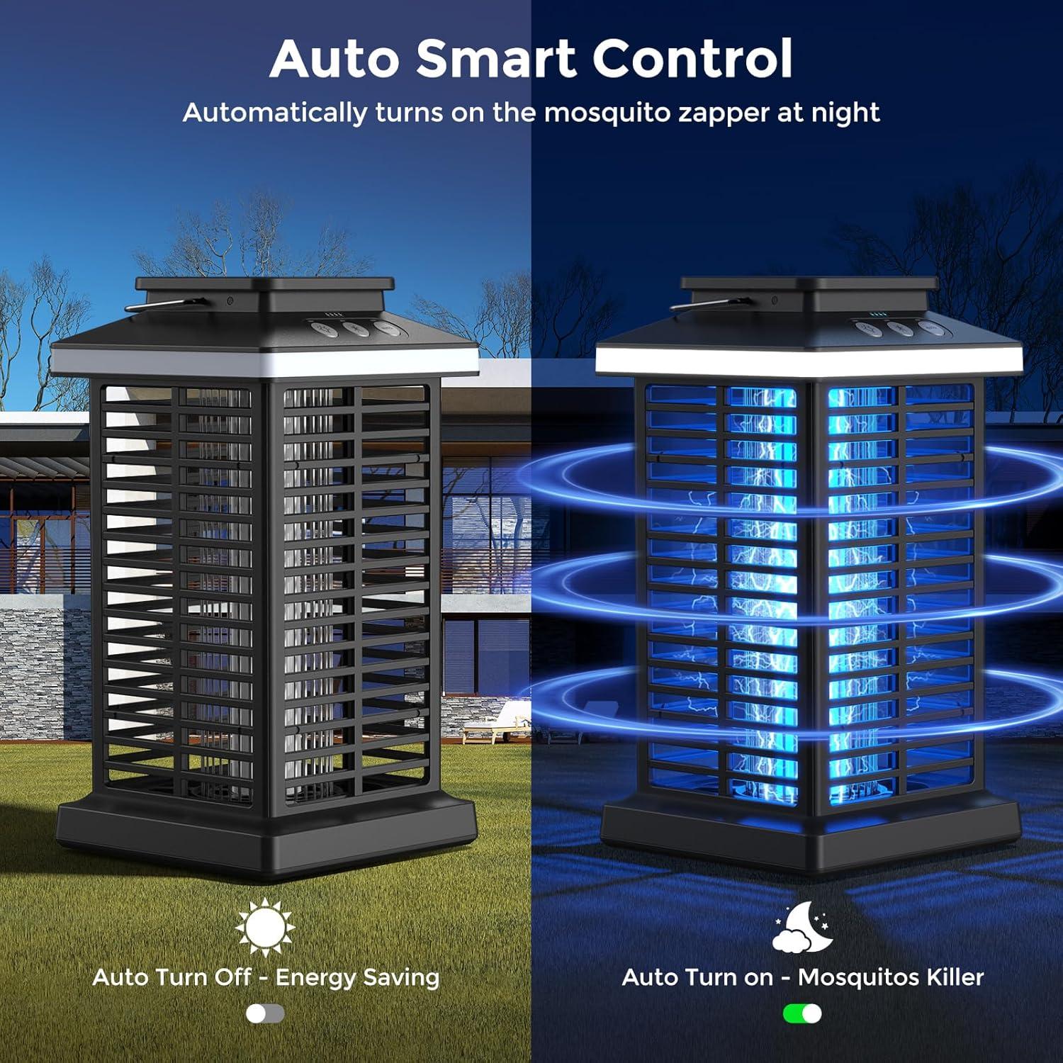 Zapper de Insectos KOOSA 4000V Recargable con Luz LED