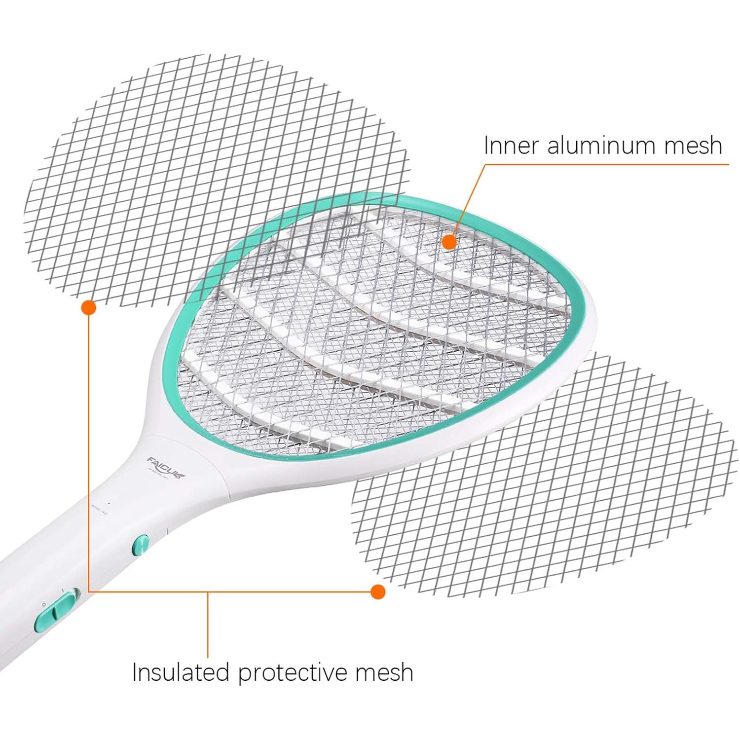 Raqueta Zapper Eléctrica Faicuk 2 Paquete para Insectos