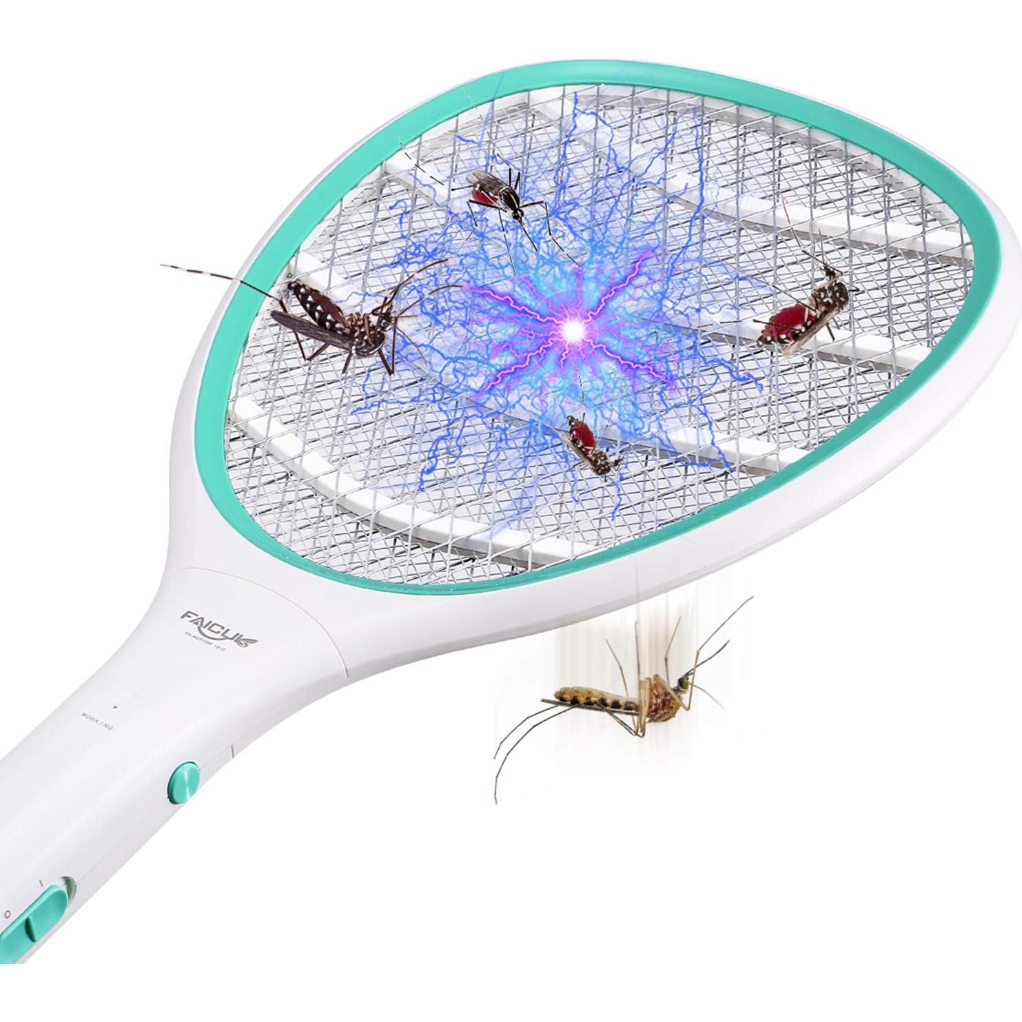 Raqueta Zapper Eléctrica Faicuk 2 Paquete para Insectos