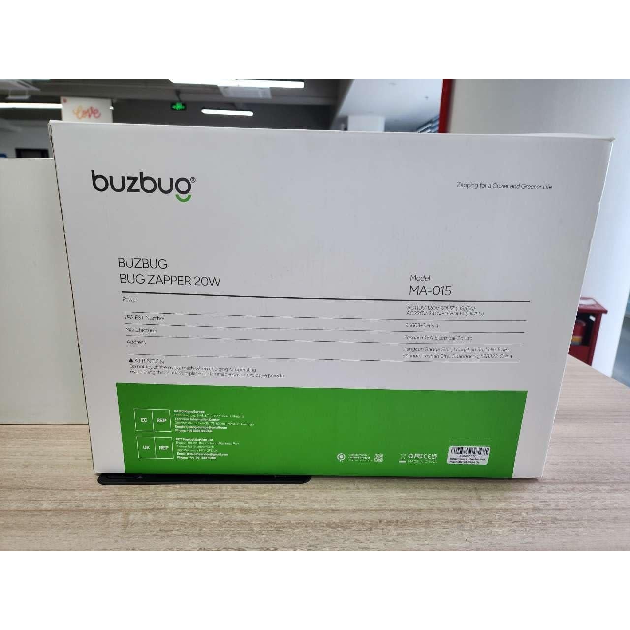 Zapper de Insectos Buzbug MA-015 20W para 465 m²