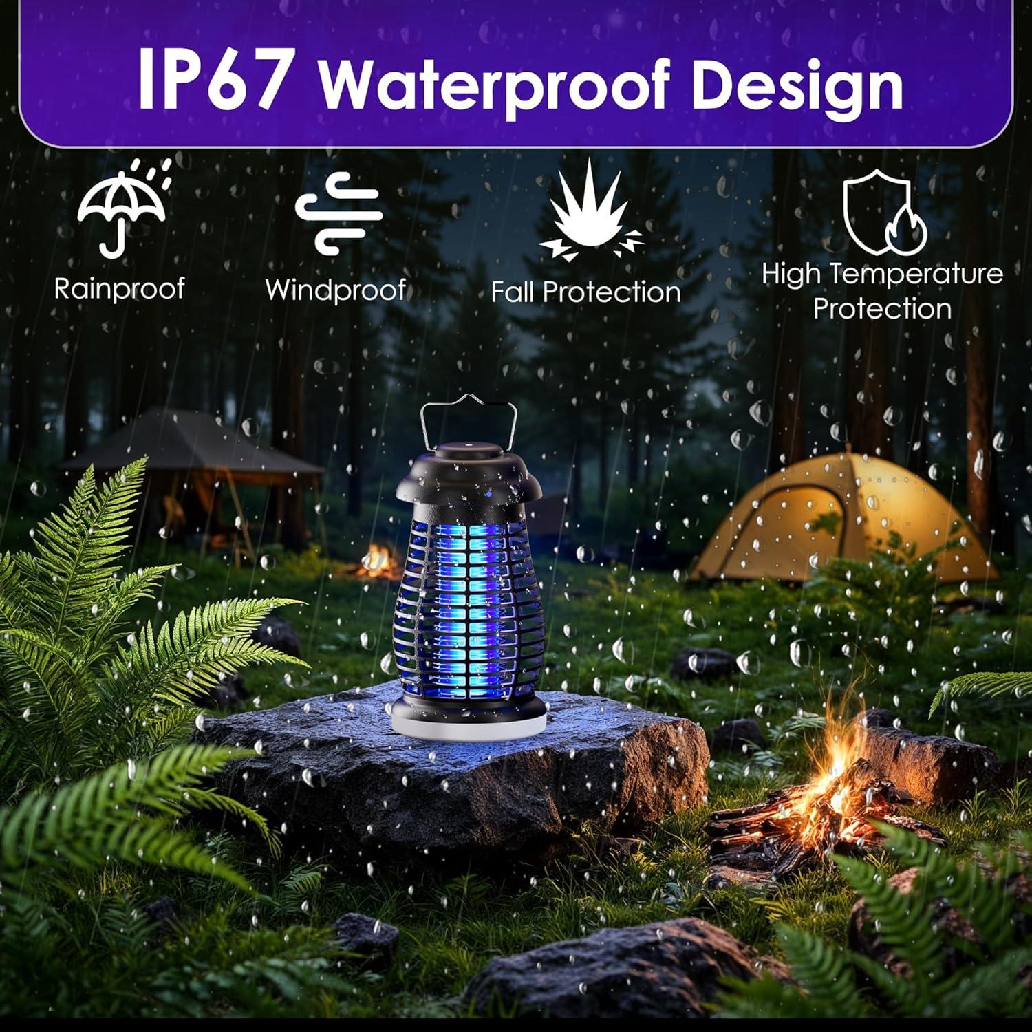 Trampa Eléctrica para Mosquitos SHENZHEN SOER 4800mAh IP67