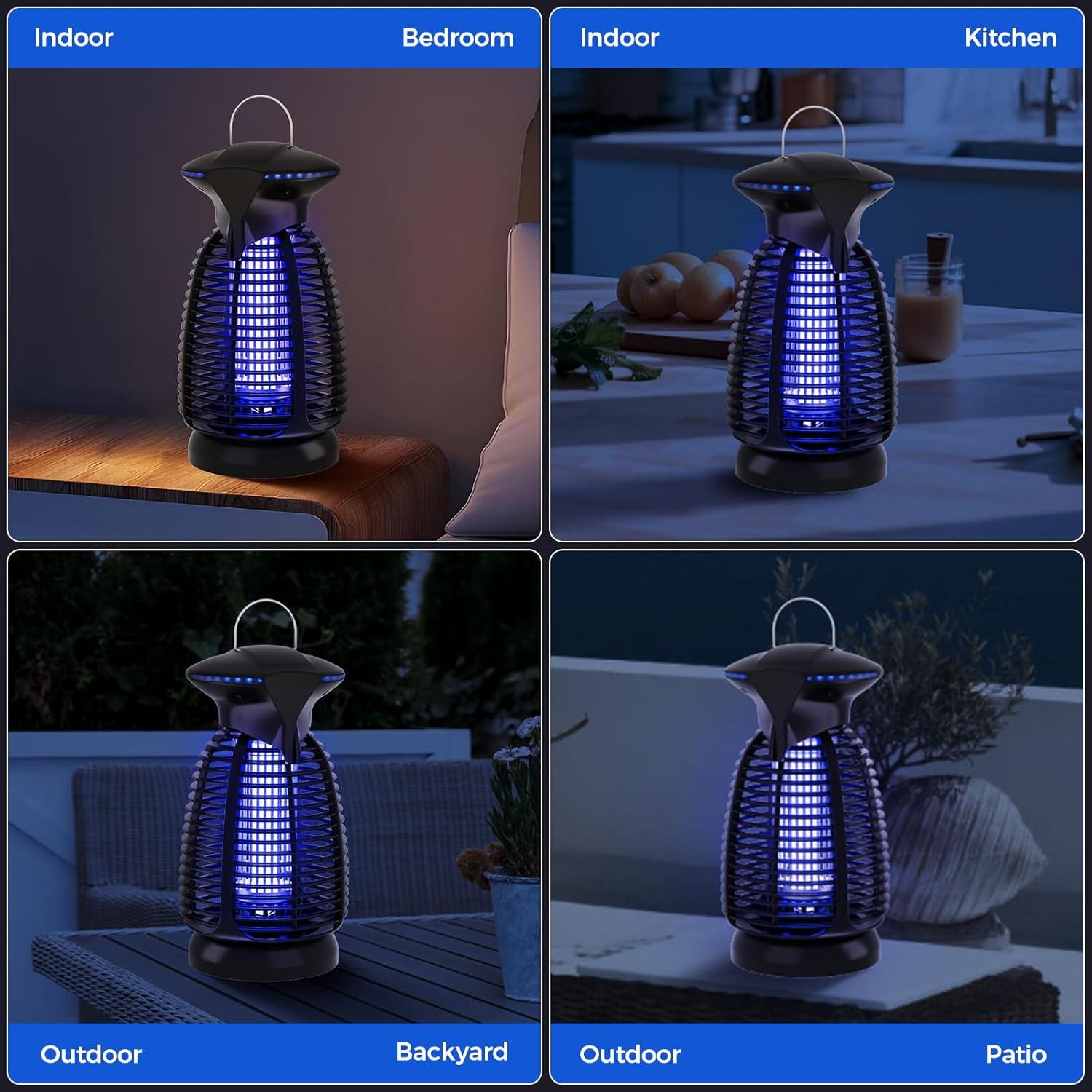 Trampa de Insectos Eléctrica Xlamon con Luz LED 4200V