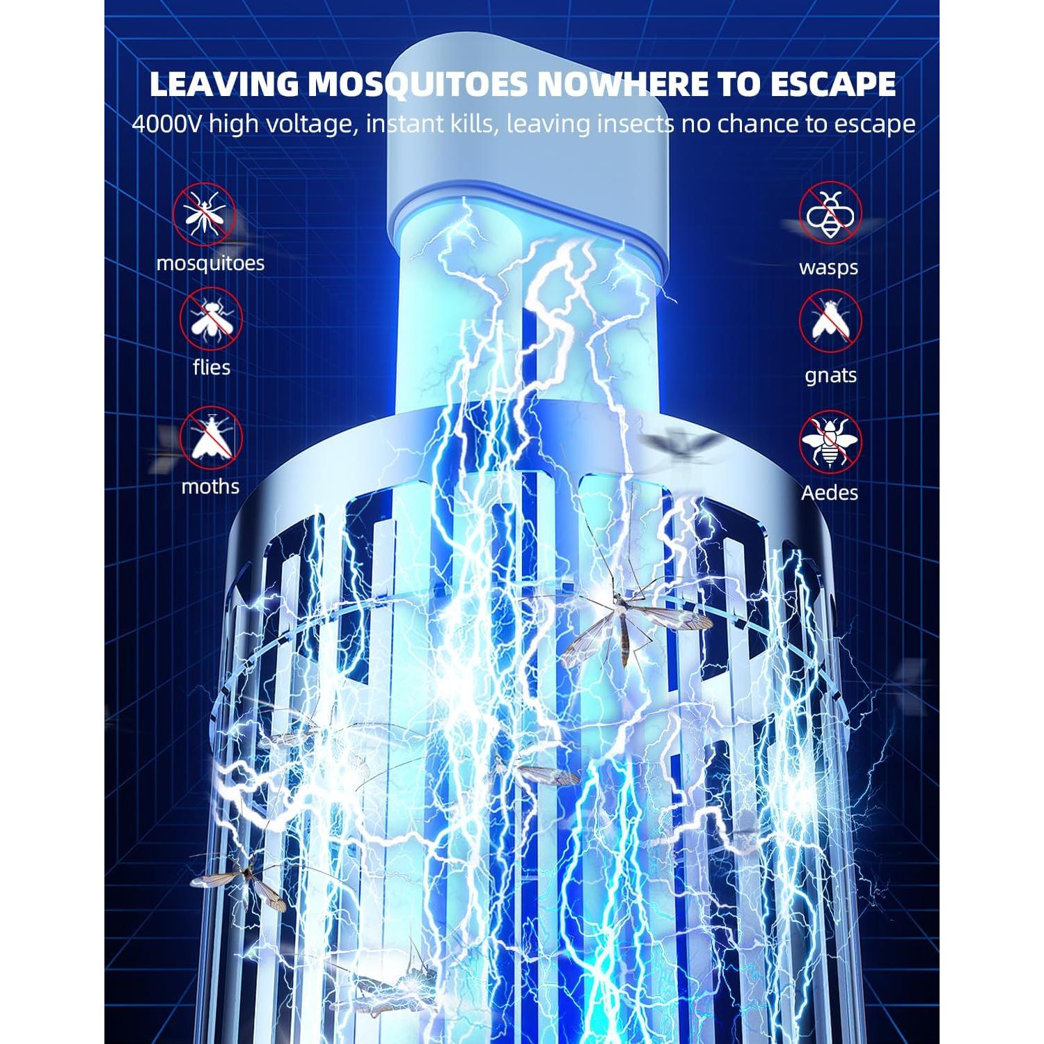 Zapper Eléctrico de Insectos Minimoon 4000V 20W IPX6 Exterior