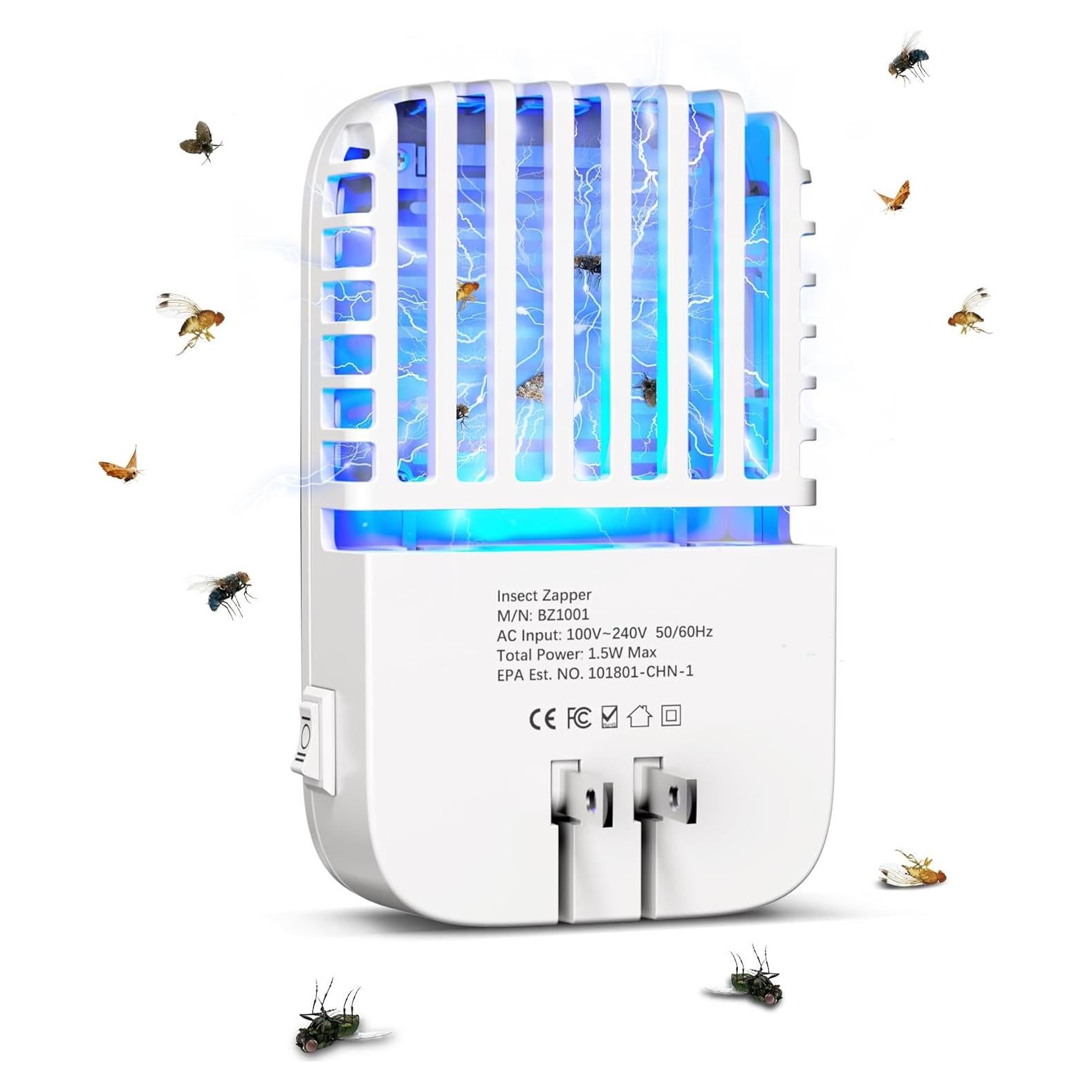 Asesino de Moscas Electrónico Mosalogic BZ1001 Luz UV Interior