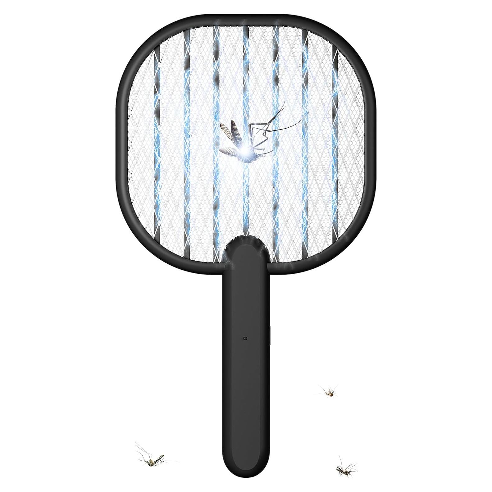 Raqueta eléctrica para mosquitos BUZZKICK 3500V - Negro