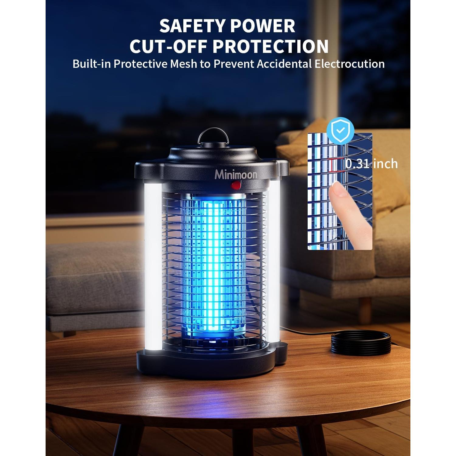 Zapper de Insectos Minimoon HK-5 15W Doble LED IPX4 4200V