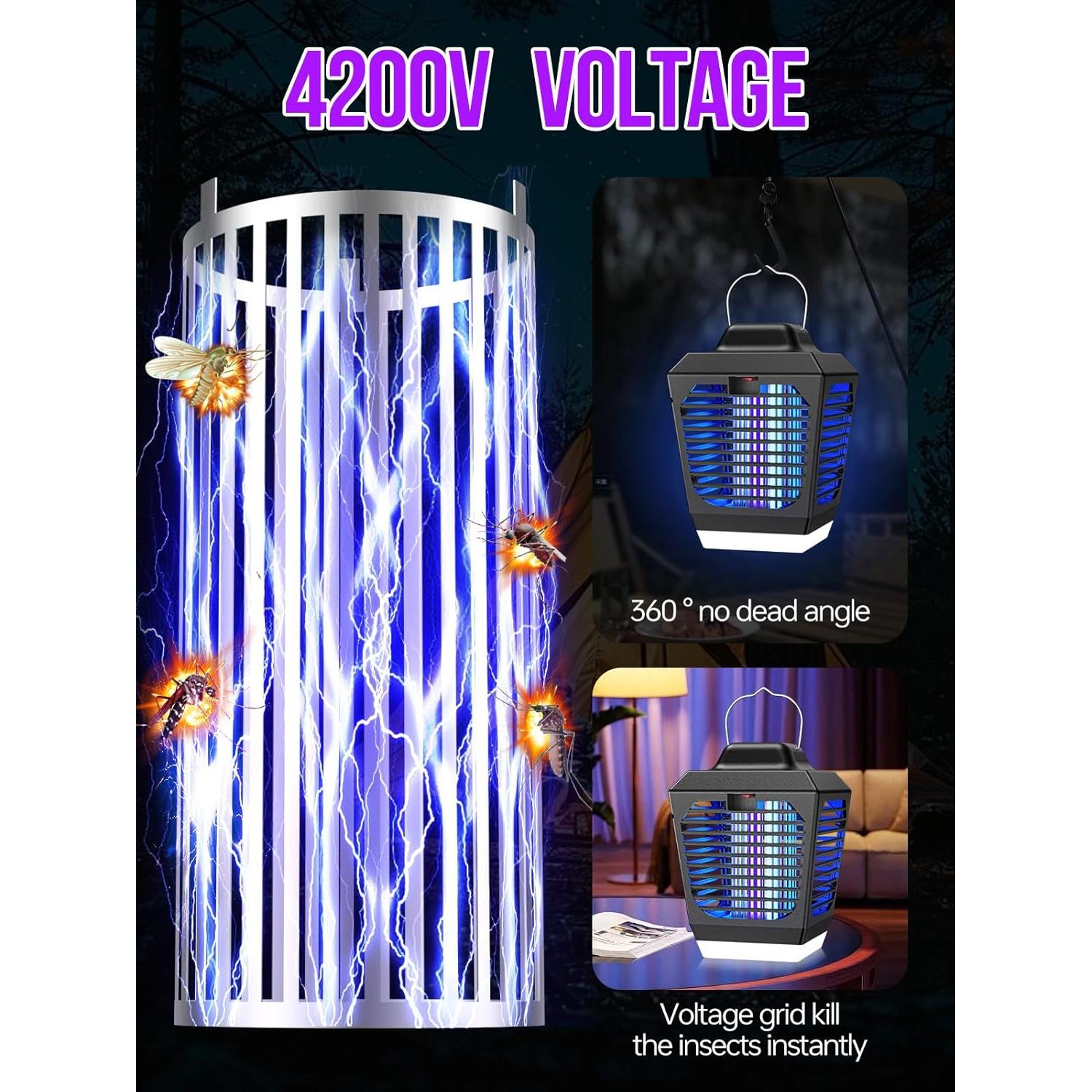 Zapper de Insectos New Fi g2 con Luz LED y Alta Tensión