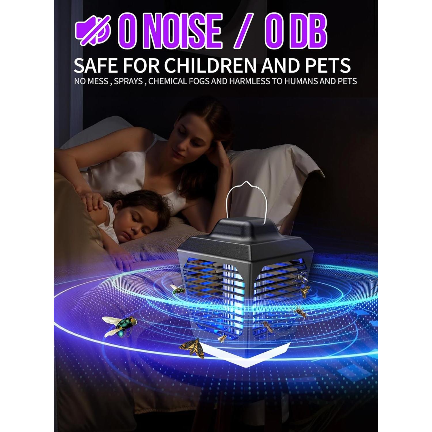 Zapper de Insectos New Fi g2 con Luz LED y Alta Tensión