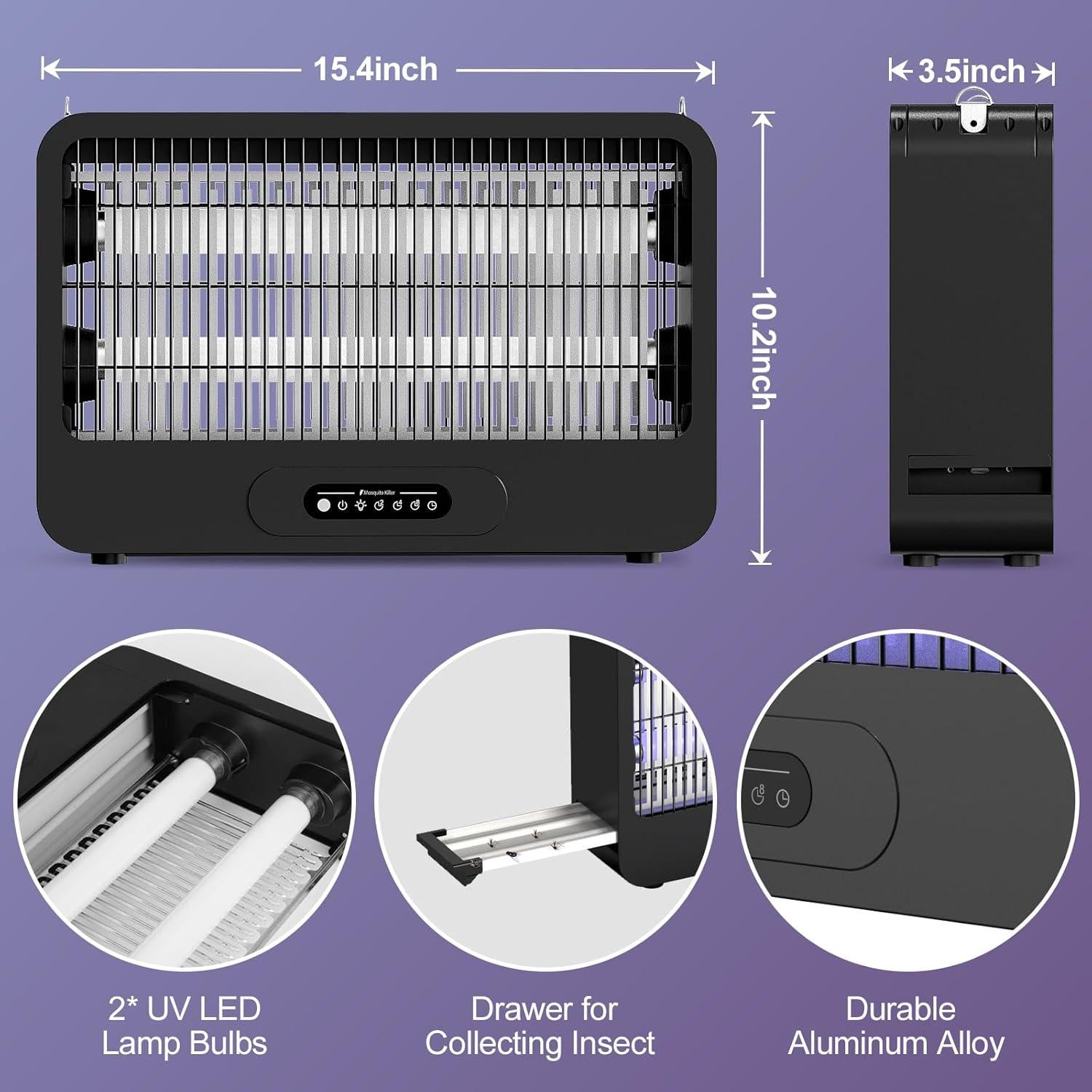 Zapper de Insectos Eléctrico VEPPRO 3500V con Control Remoto