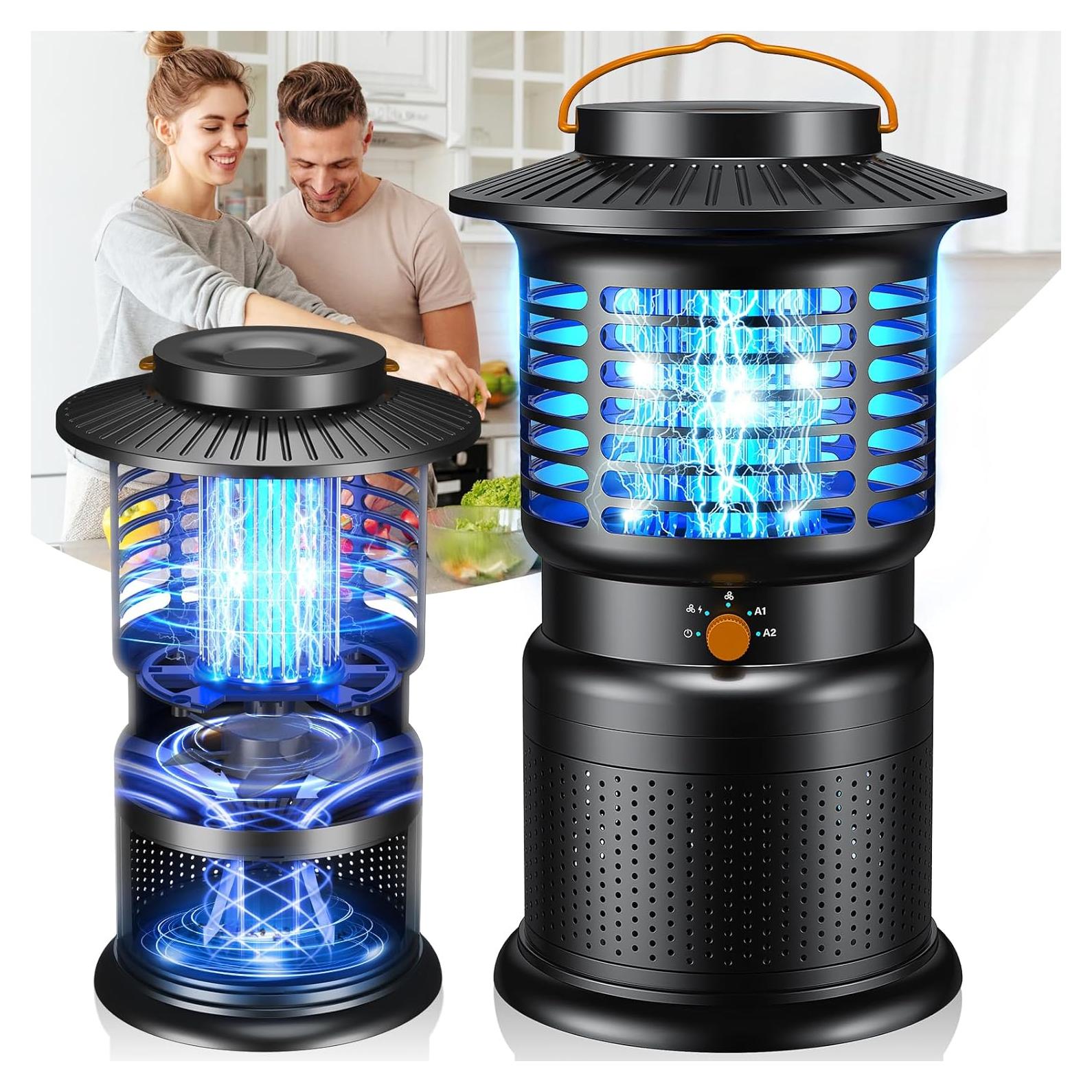 Mata Insectos 4-en-1 GTERT Recargable 10000mAh Silencioso