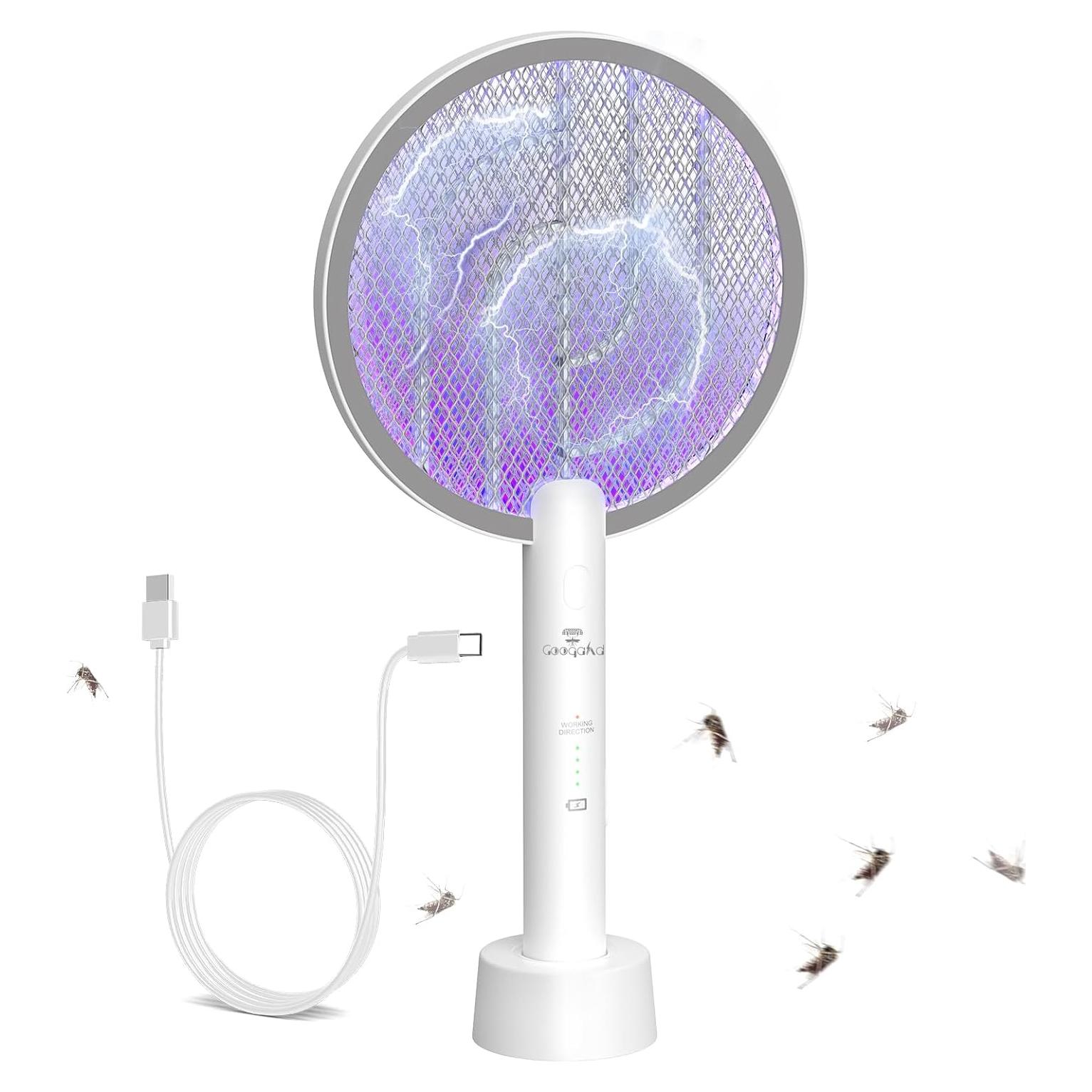 Raqueta Zapper Eléctrica Gooqand 4000V Recargable USB 1 Pieza