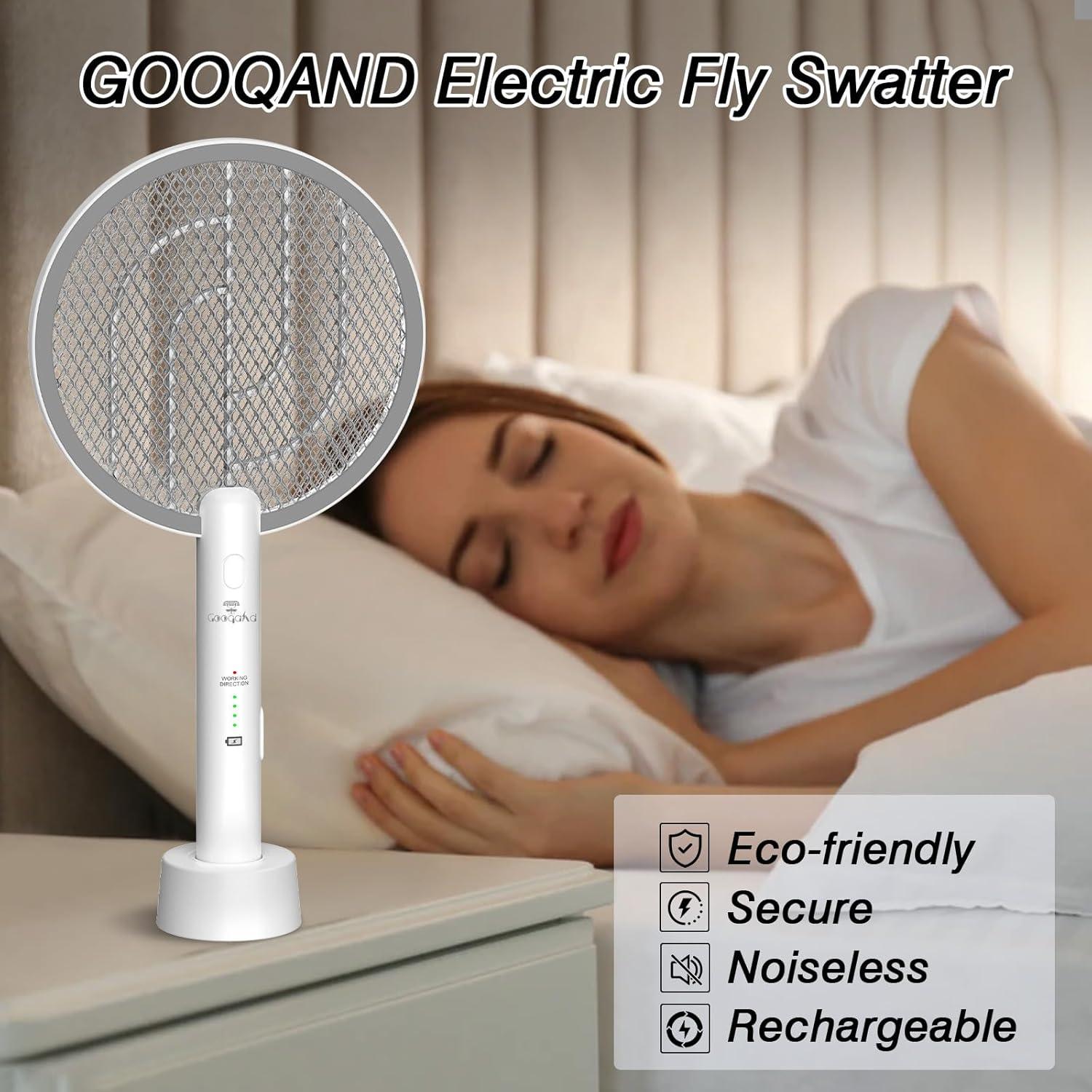 Raqueta Zapper Eléctrica Gooqand 4000V Recargable USB 1 Pieza