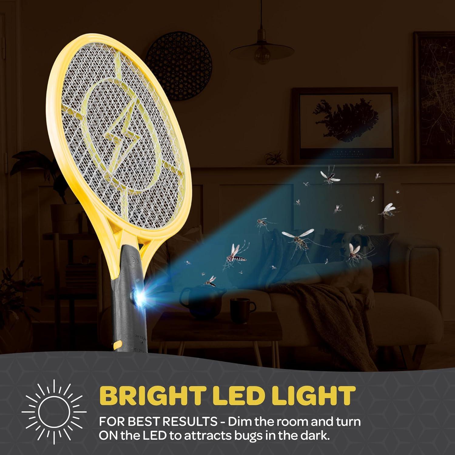 Raqueta Eléctrica Zapper de Insectos Sewanta - Juego de 2