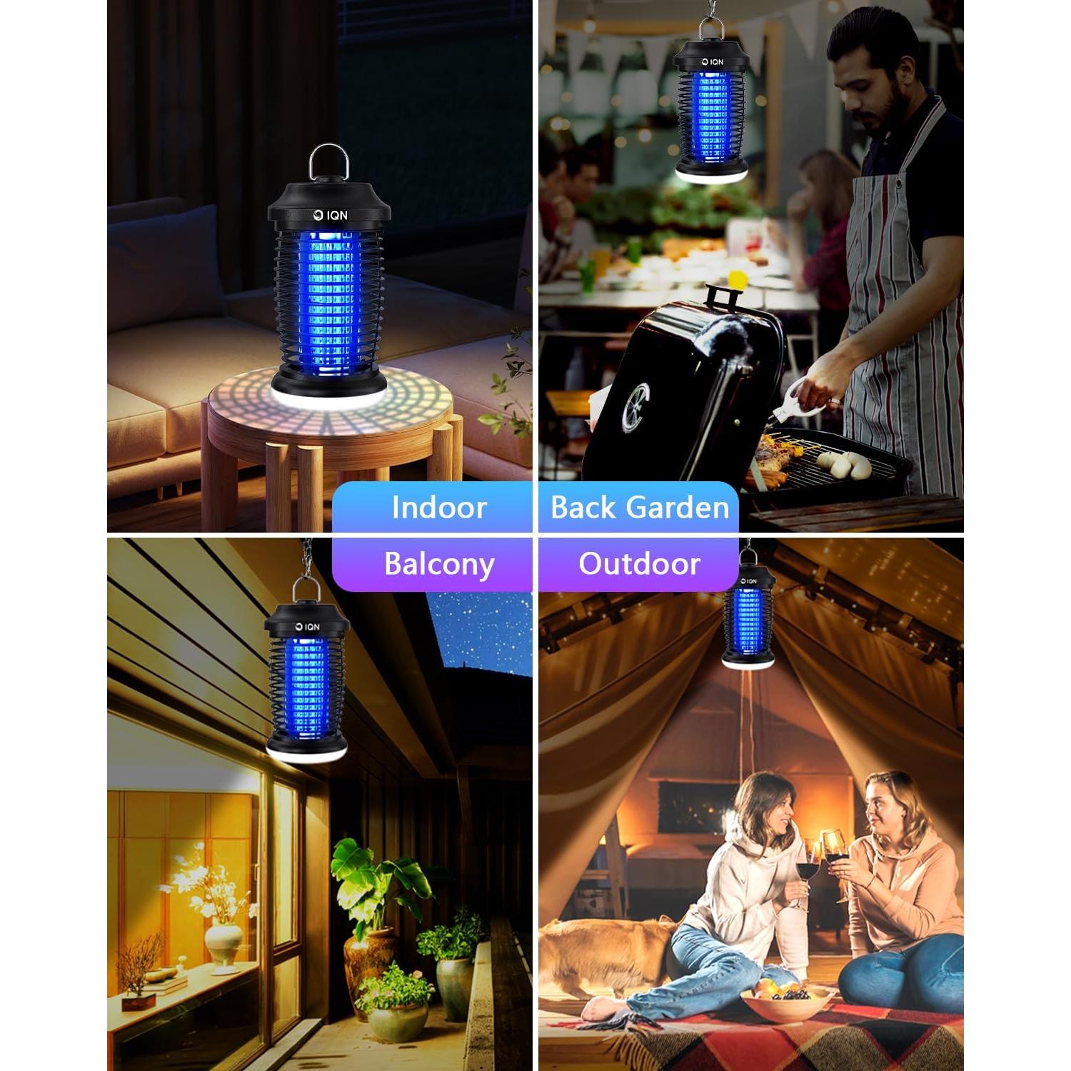 Asesino de Insectos Eléctrico IQN JY-02 4200V Negro