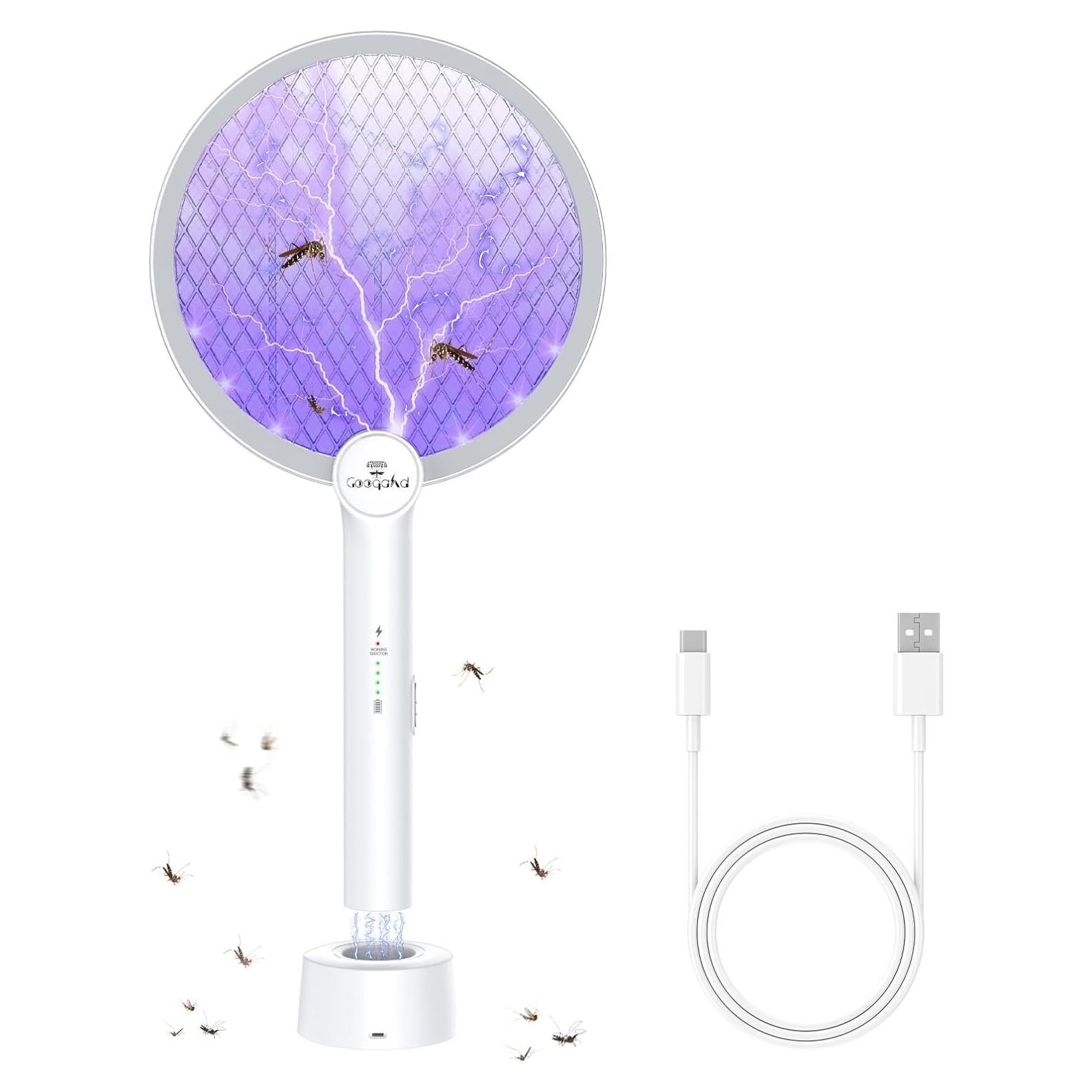 Raqueta Zapper de Insectos GooQand 4000V Carga USB 2 en 1