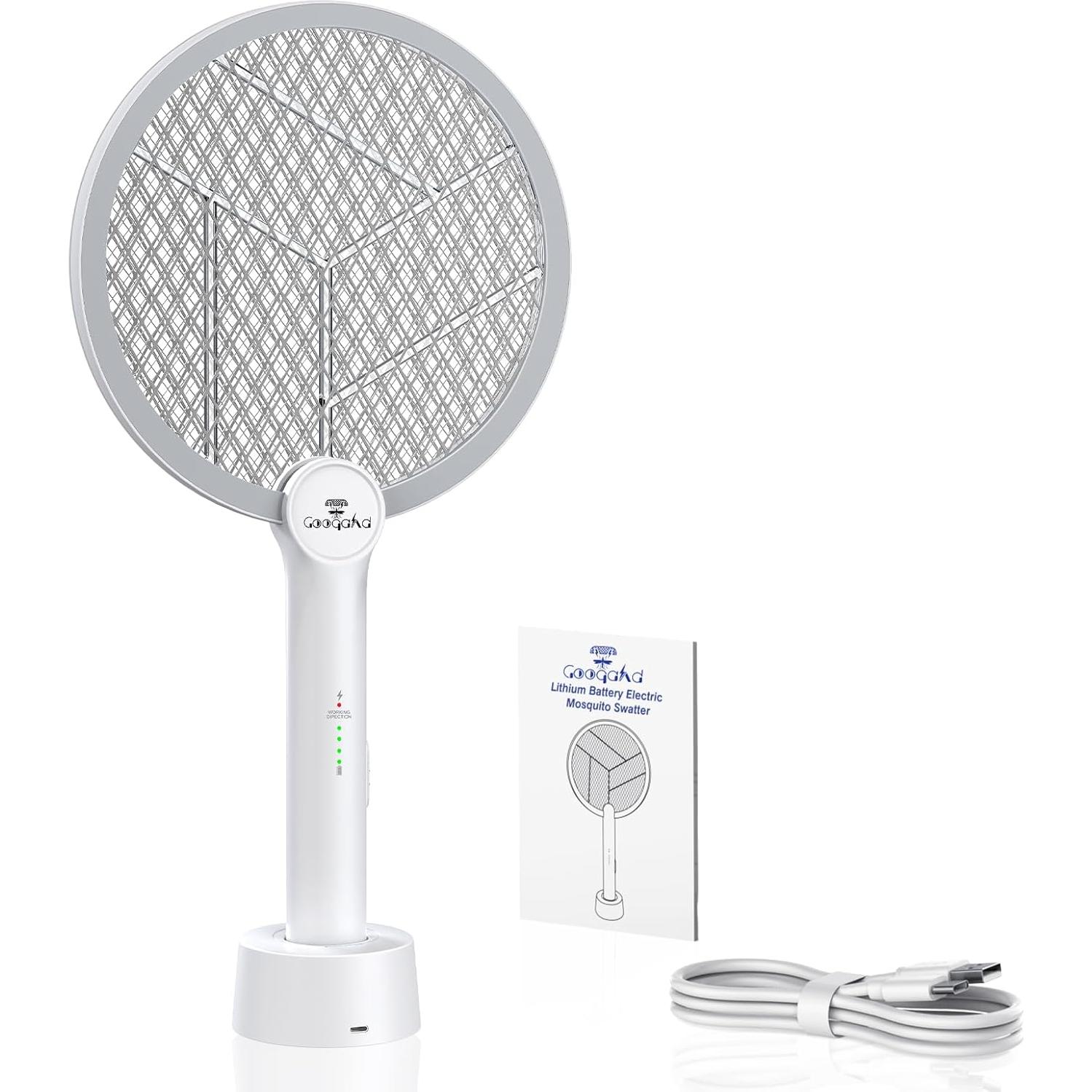 Raqueta Zapper de Insectos GooQand 4000V Carga USB 2 en 1