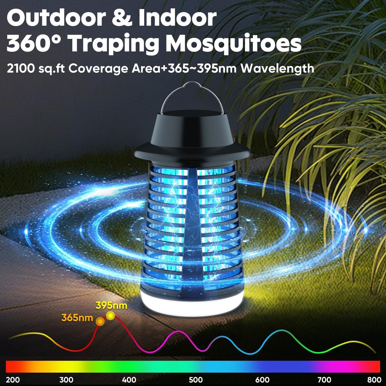 Trampa Eléctrica de Insectos SaFeli 4200V con Luz LED 1.8m