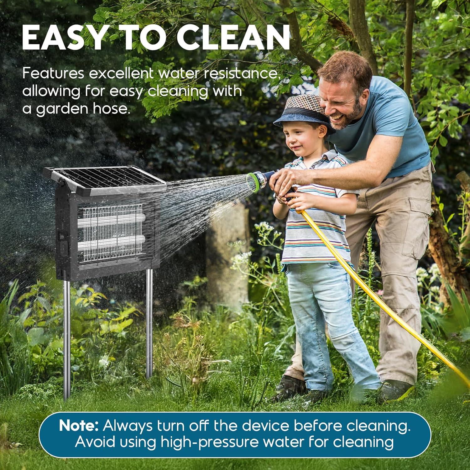 Zapper Solar de Insectos PhatroyYee 4500V Impermeable Negro