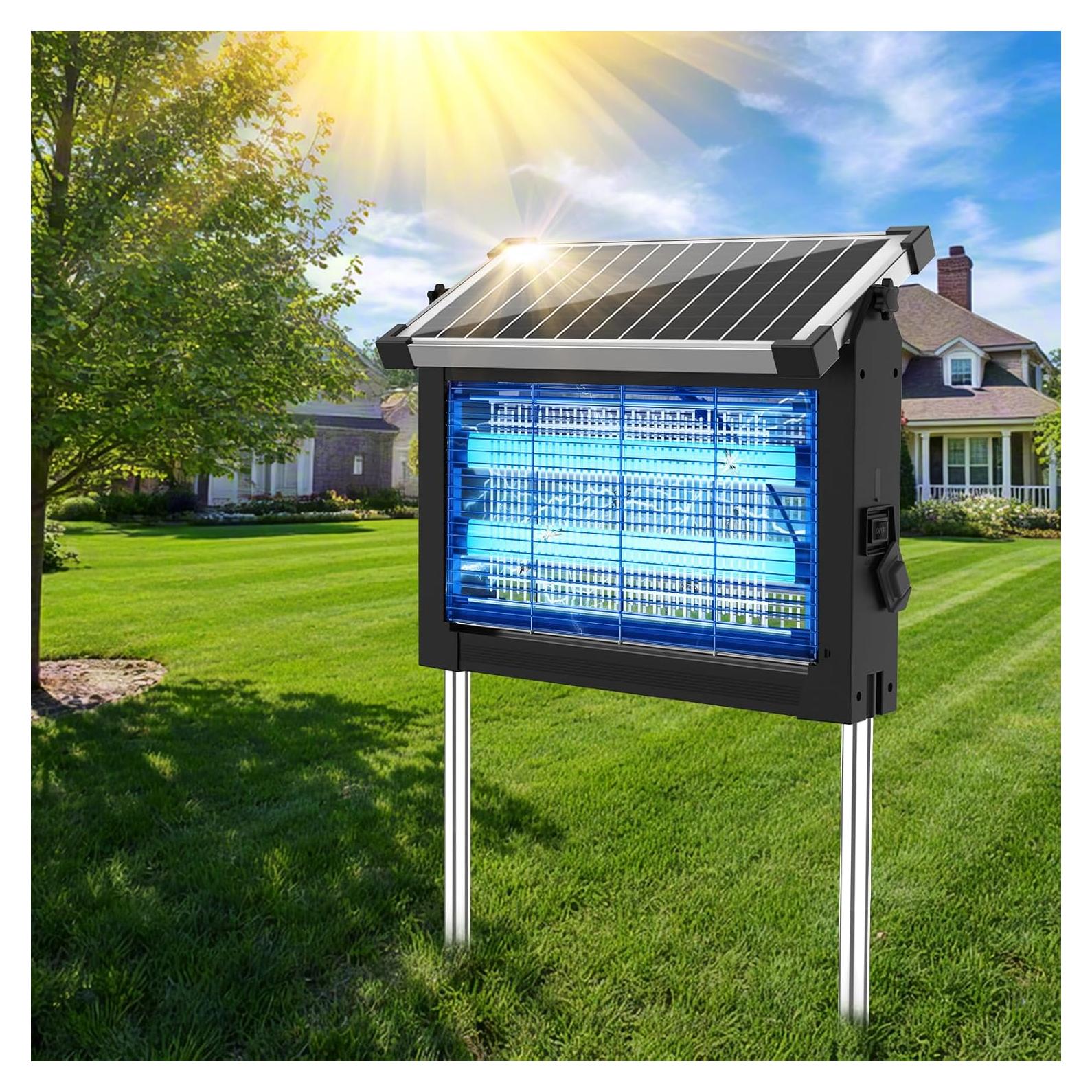 Zapper Solar de Insectos OnBeam 4500V Impermeable 10W