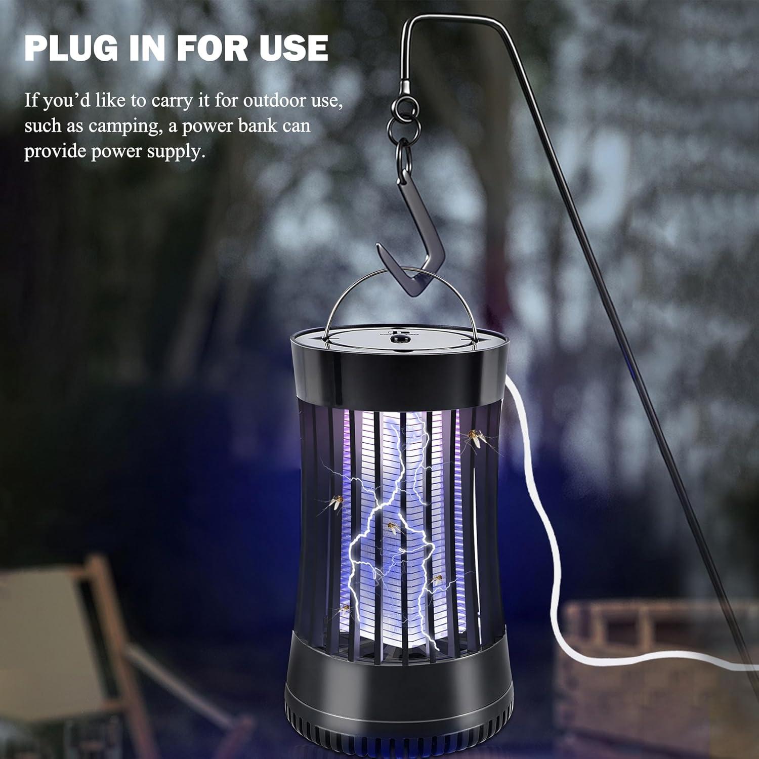 Trampa Eléctrica de Insectos Phosooy 2 Paquetes 1500V Interior