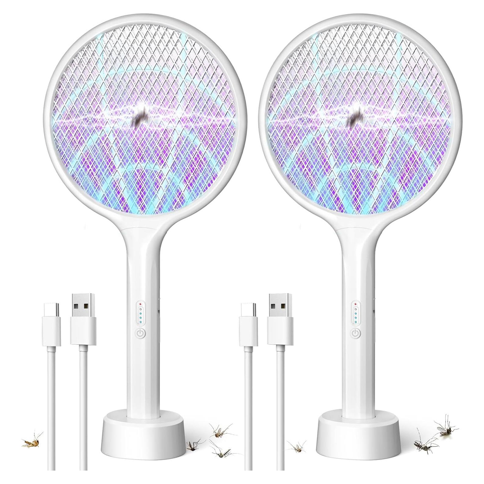 Raqueta Eléctrica DEEZEE 2Pack para Moscas y Mosquitos 4000V