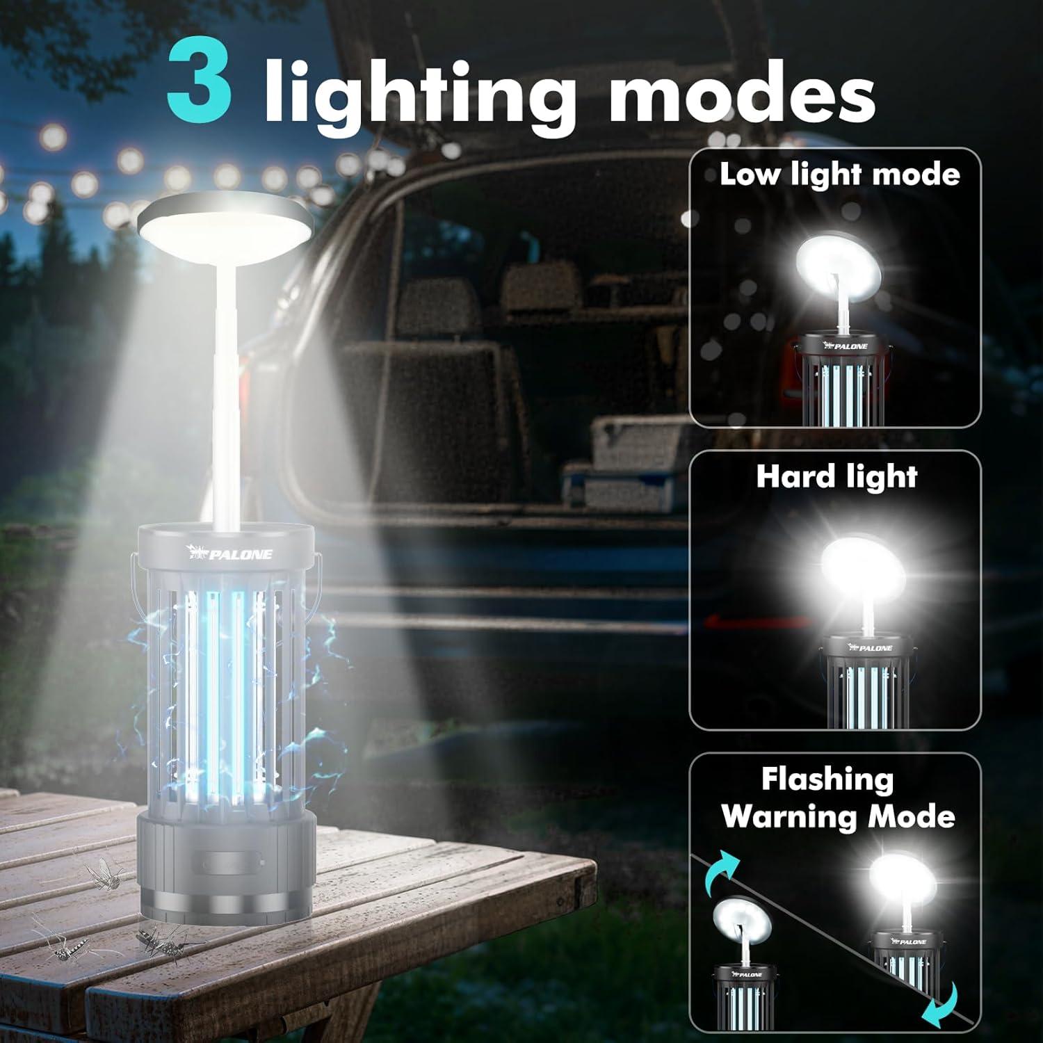 Zapper de Insectos PALONE 4500V Recargable con Luz LED