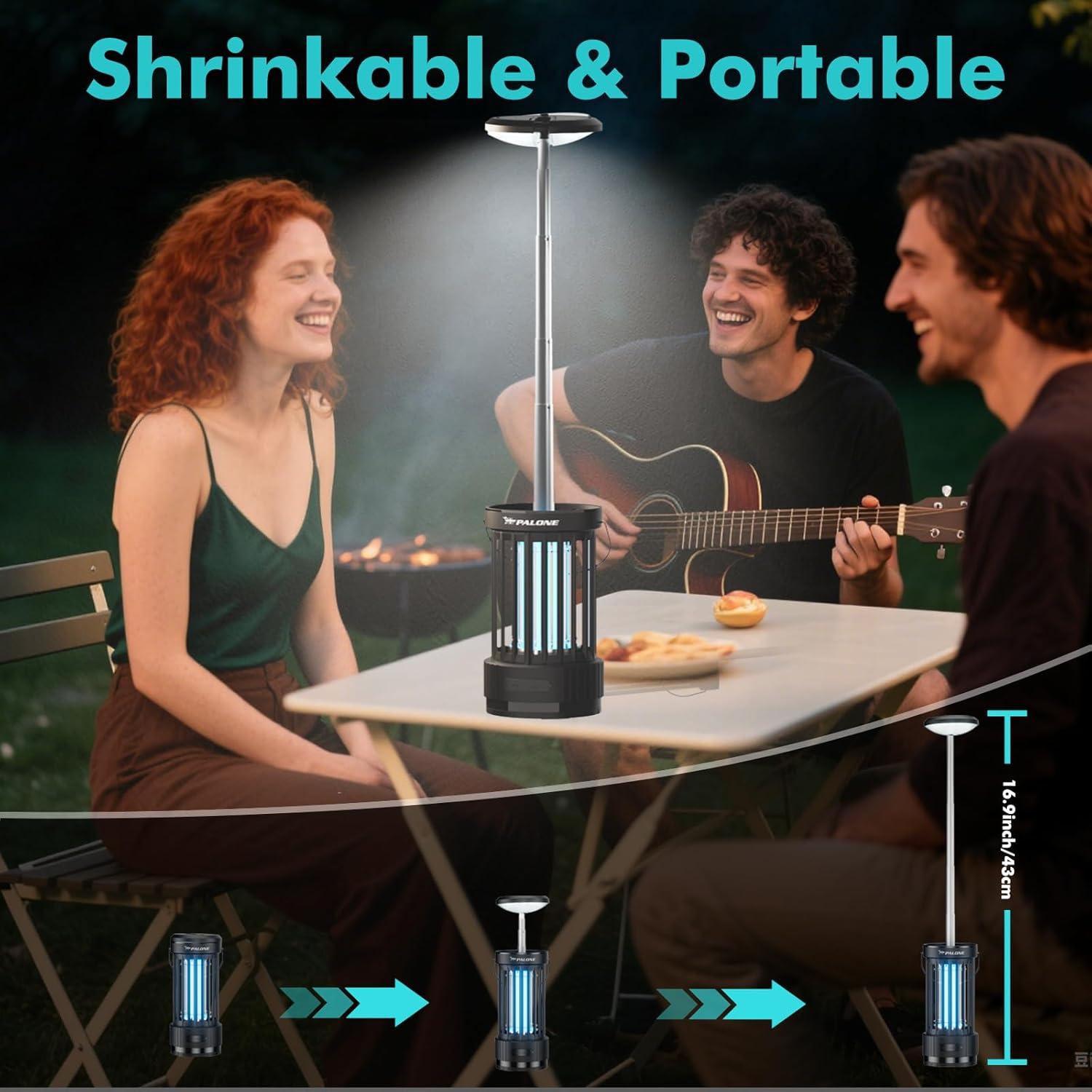 Zapper de Insectos PALONE 4500V Recargable con Luz LED