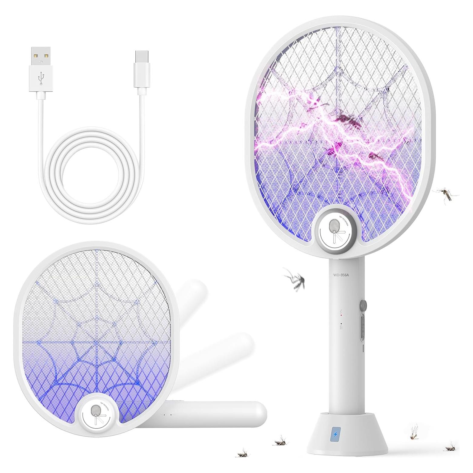 Raqueta Eléctrica Buzbug para Mosquitos Recargable Tipo-C